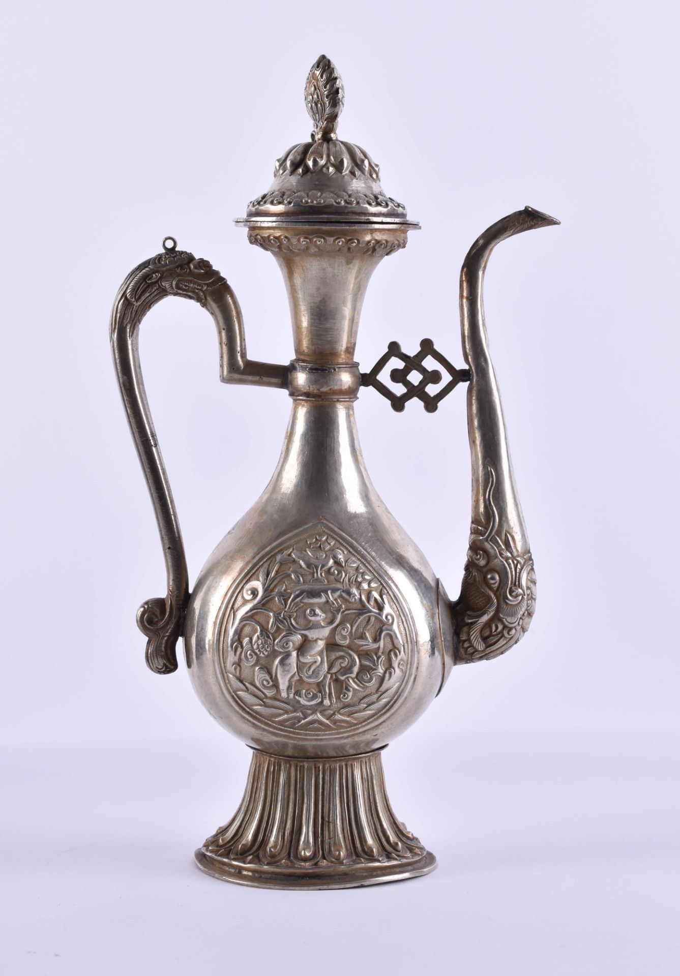  Silver pot Tibet 19th century