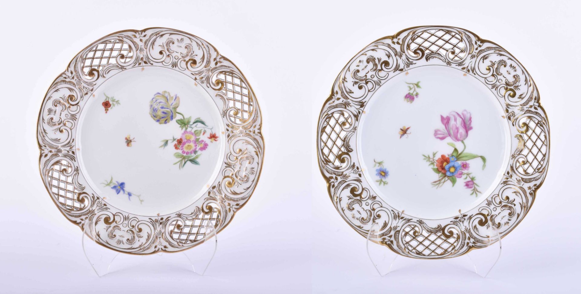  two plates KPM 18th century