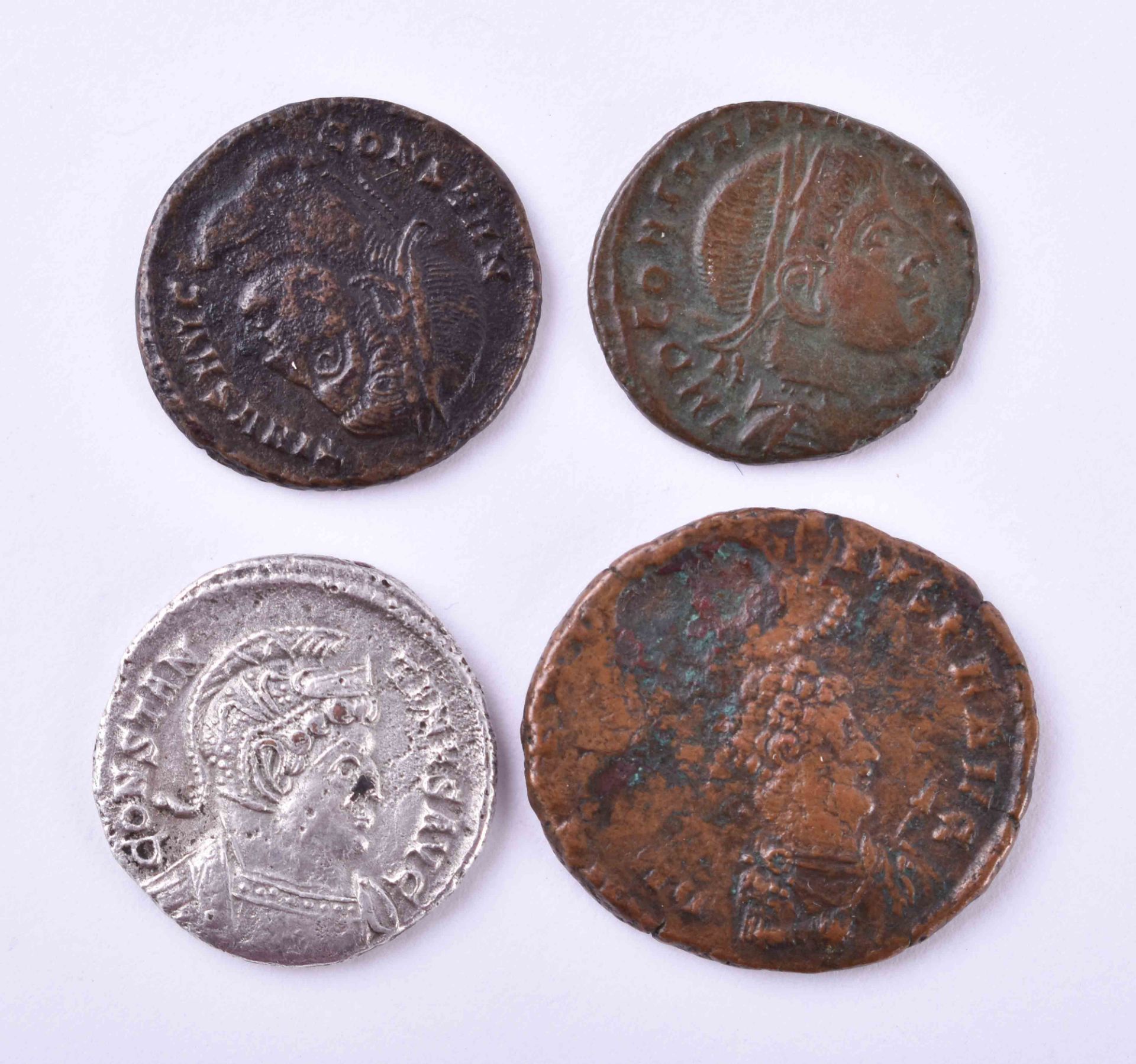 A group of antique Roman coins