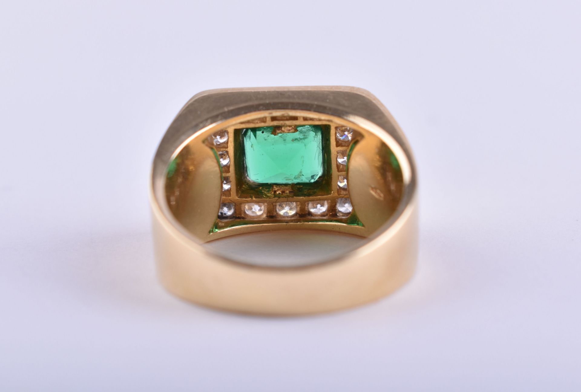 Smaragd Brillant Ring  - Bild 4 aus 5