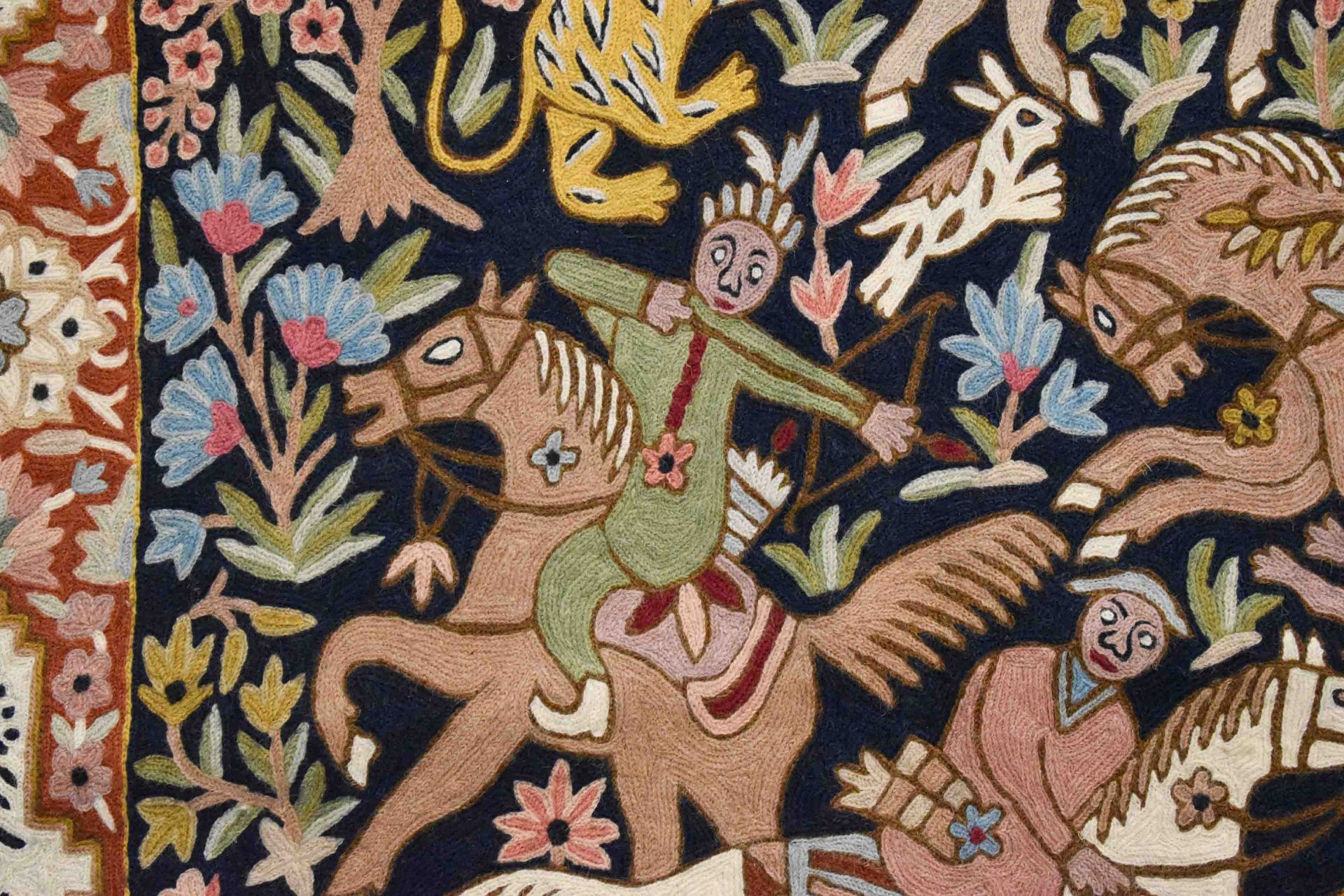  old Persian tapestry - Image 5 of 8