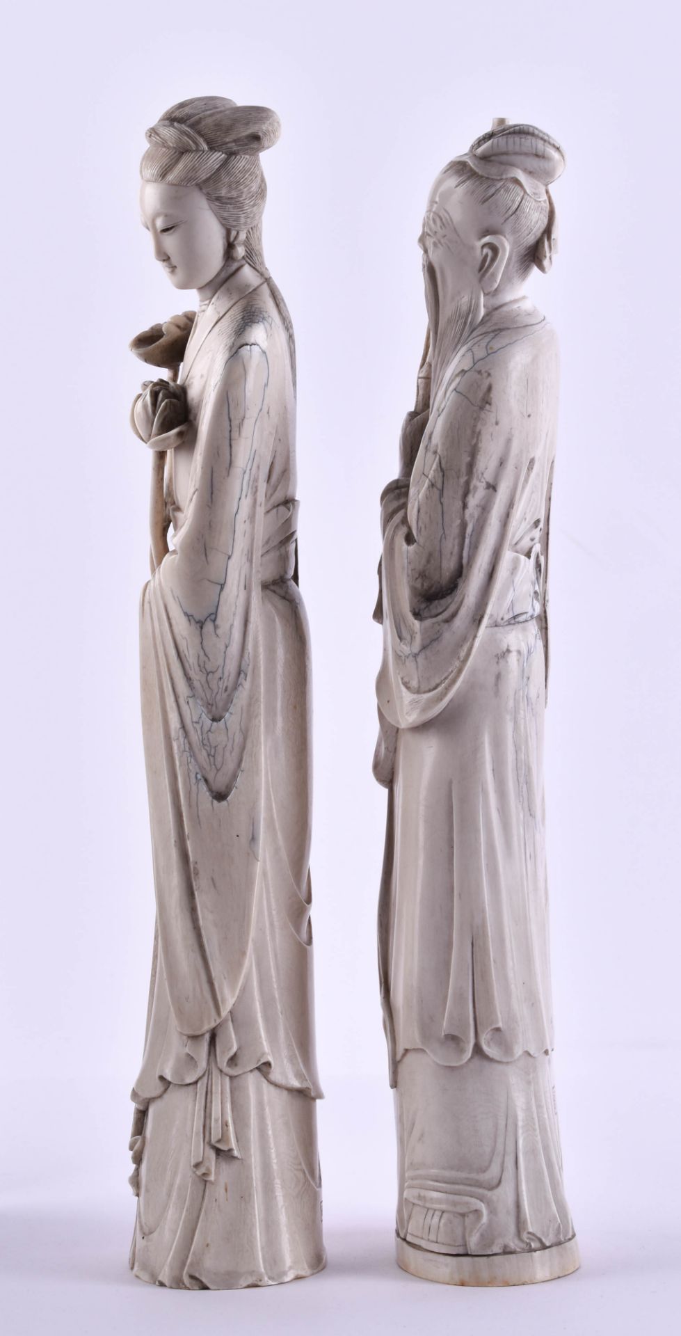  Pair of figures from China Qing dynasty - Image 4 of 7