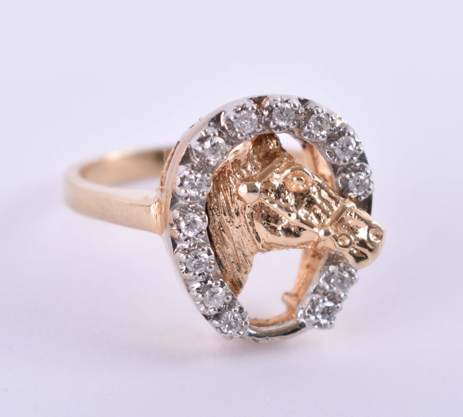  Ladies diamond shoe ring - Image 2 of 5