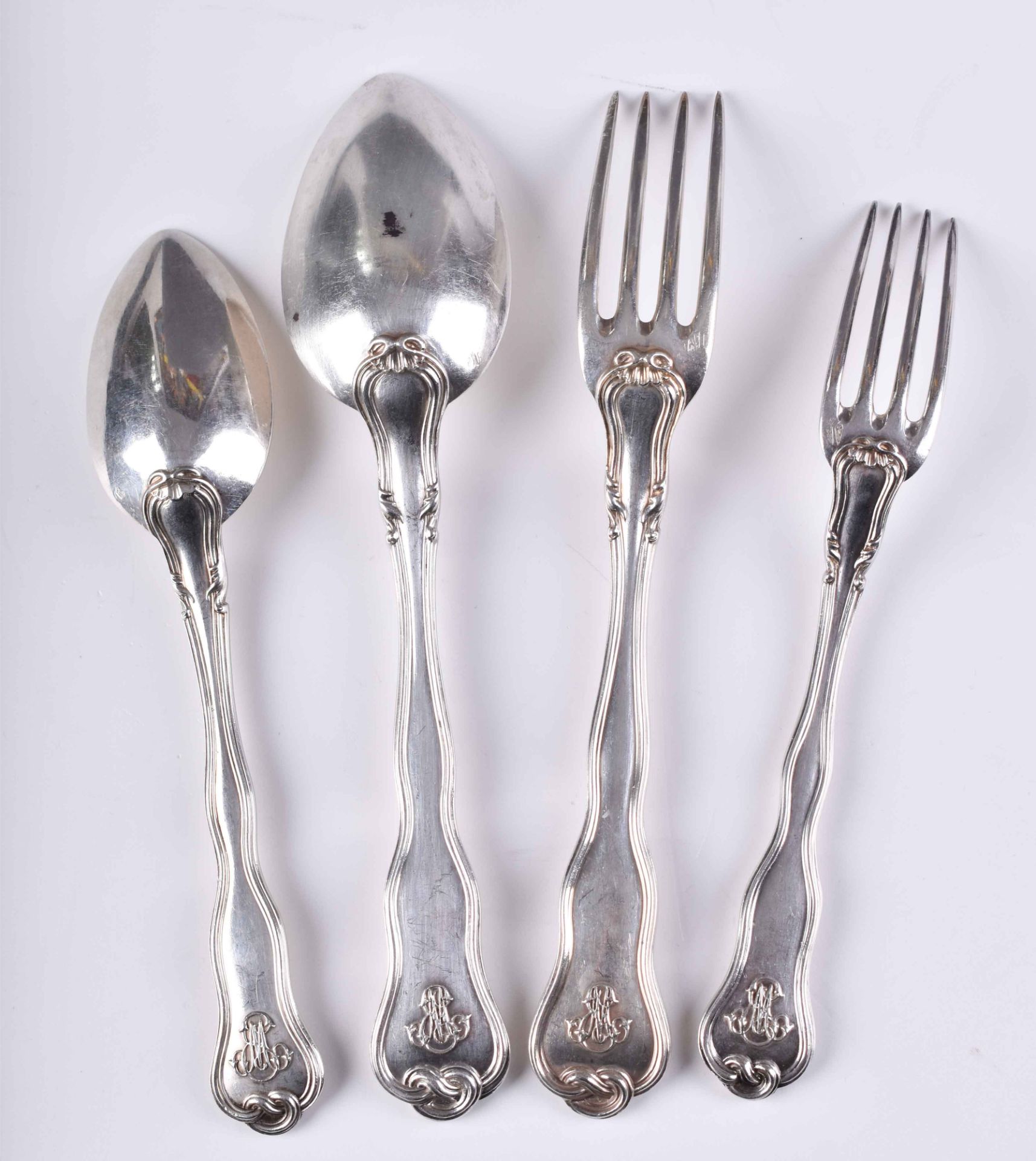  A group of silver cutlery France - Image 3 of 6