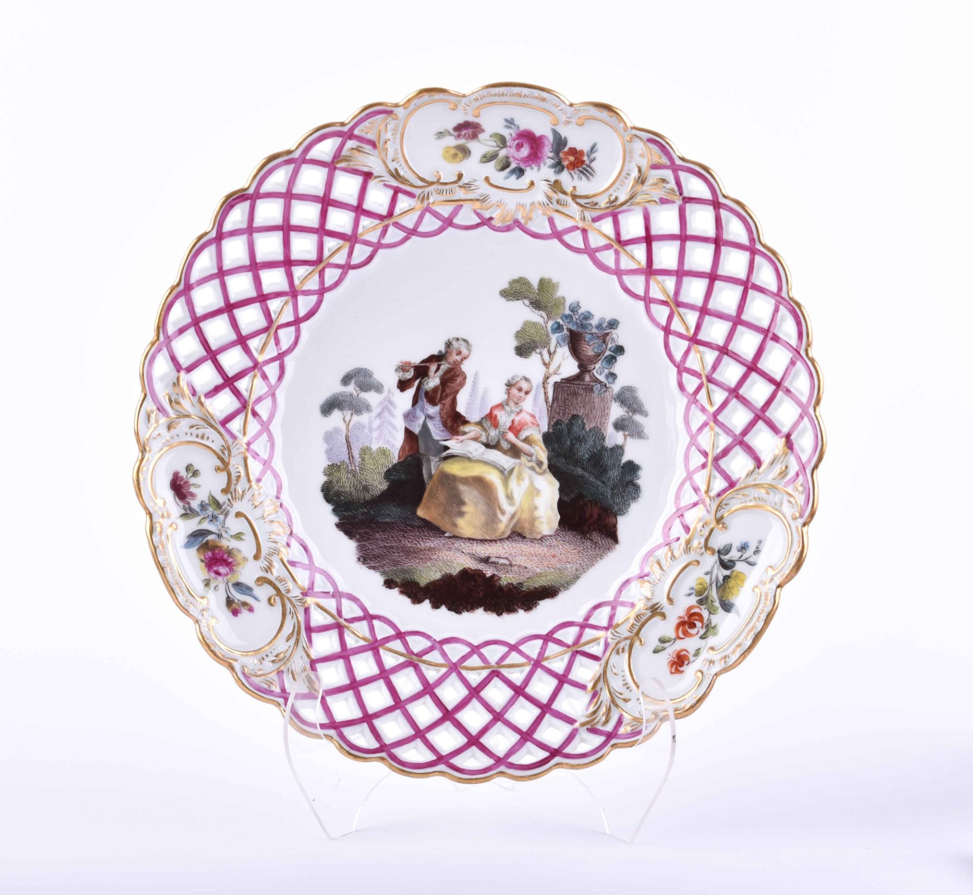  Plate Meissen around 1840/60