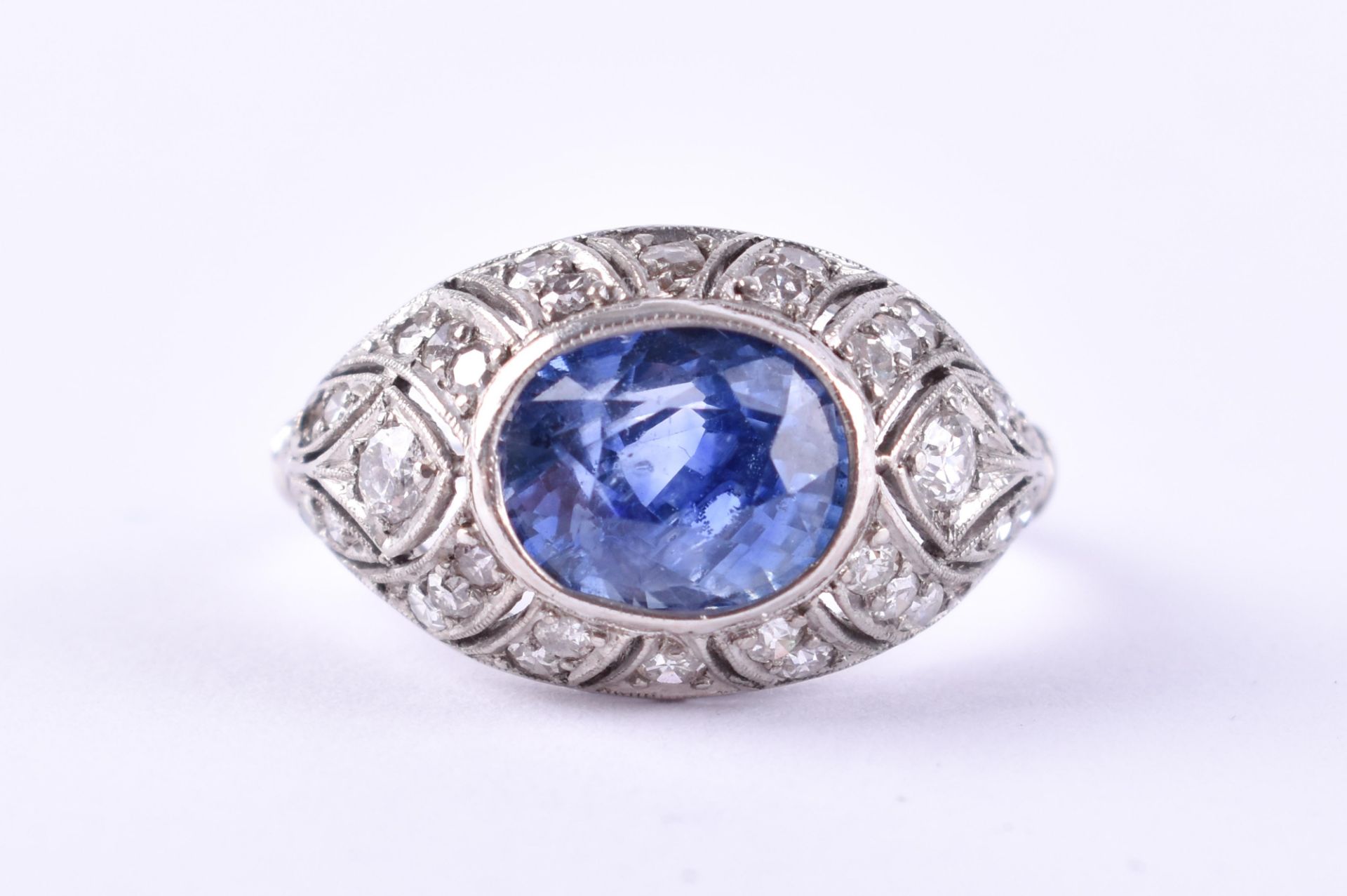  Art Deco sapphire ring