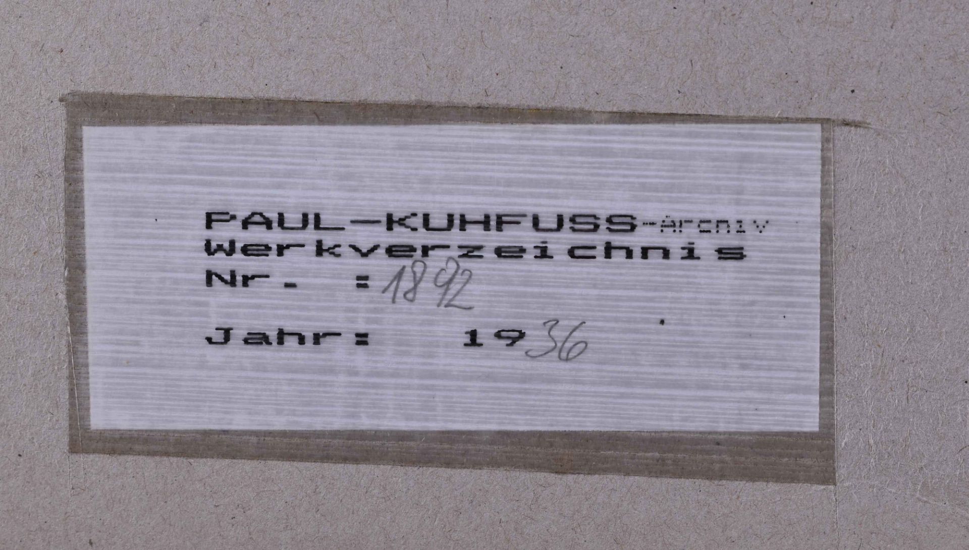  Paul KUHFUSS (1883-1960) - Image 5 of 5