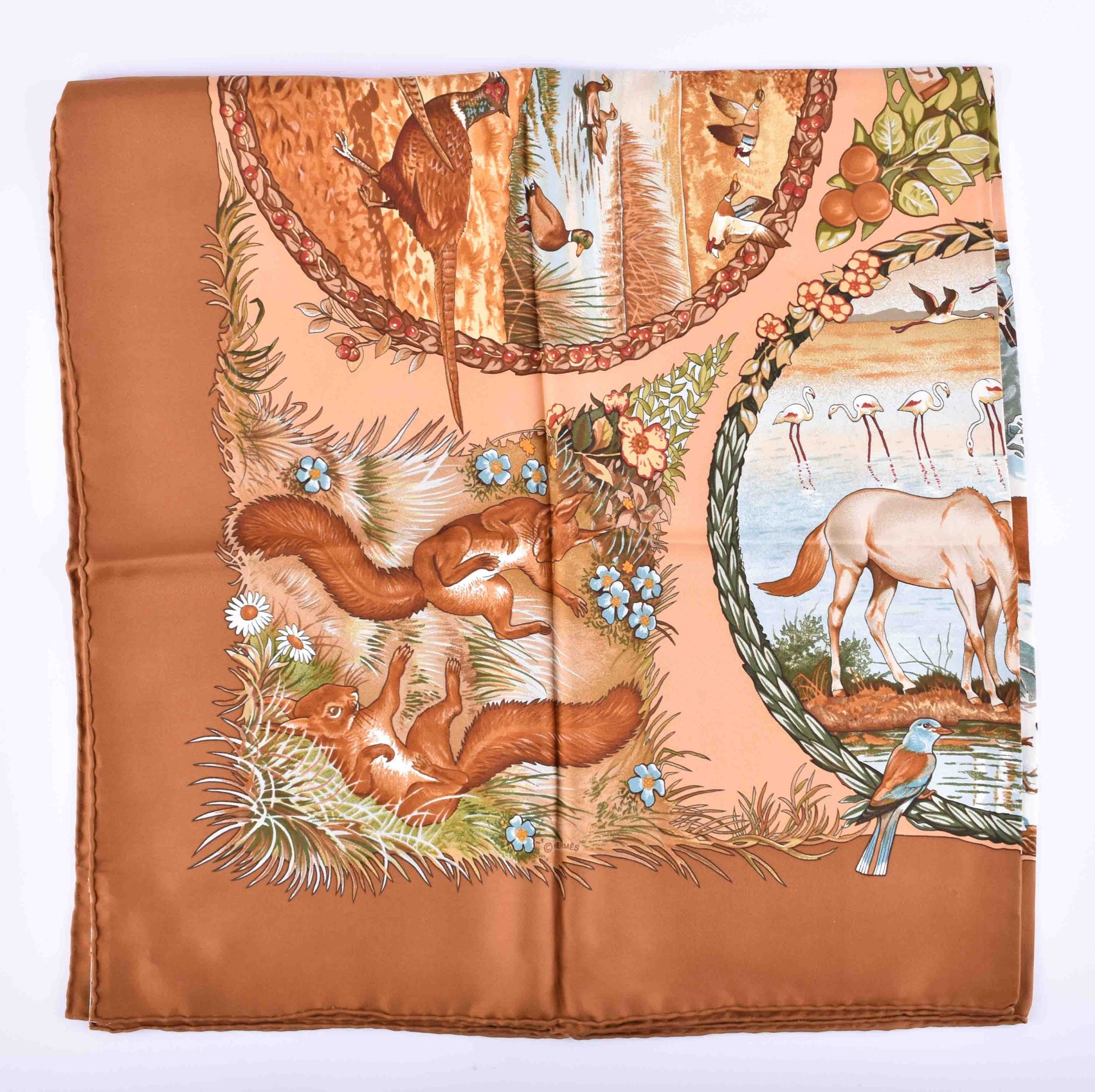  Silk scarf Hermes Paris