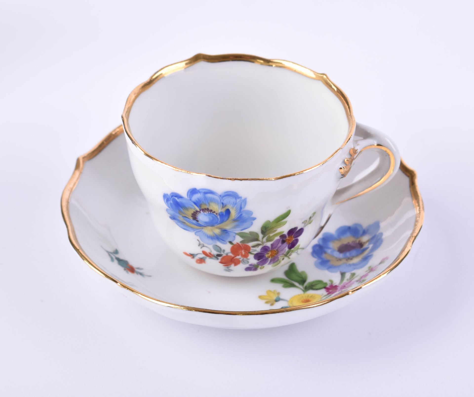  Mocha cup and saucer Meissen - Image 2 of 5