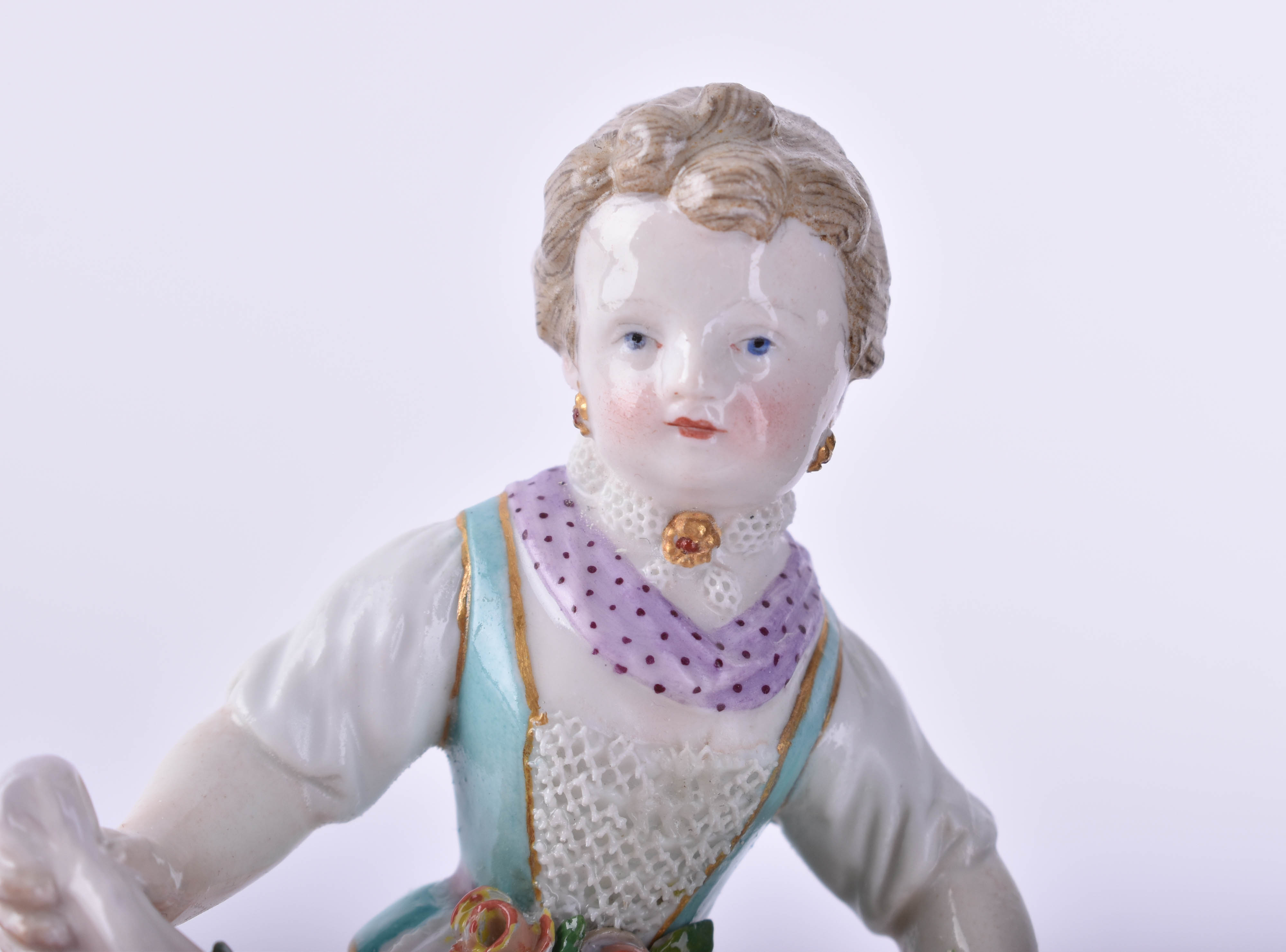  Figure Meissen 19th century - Image 6 of 6