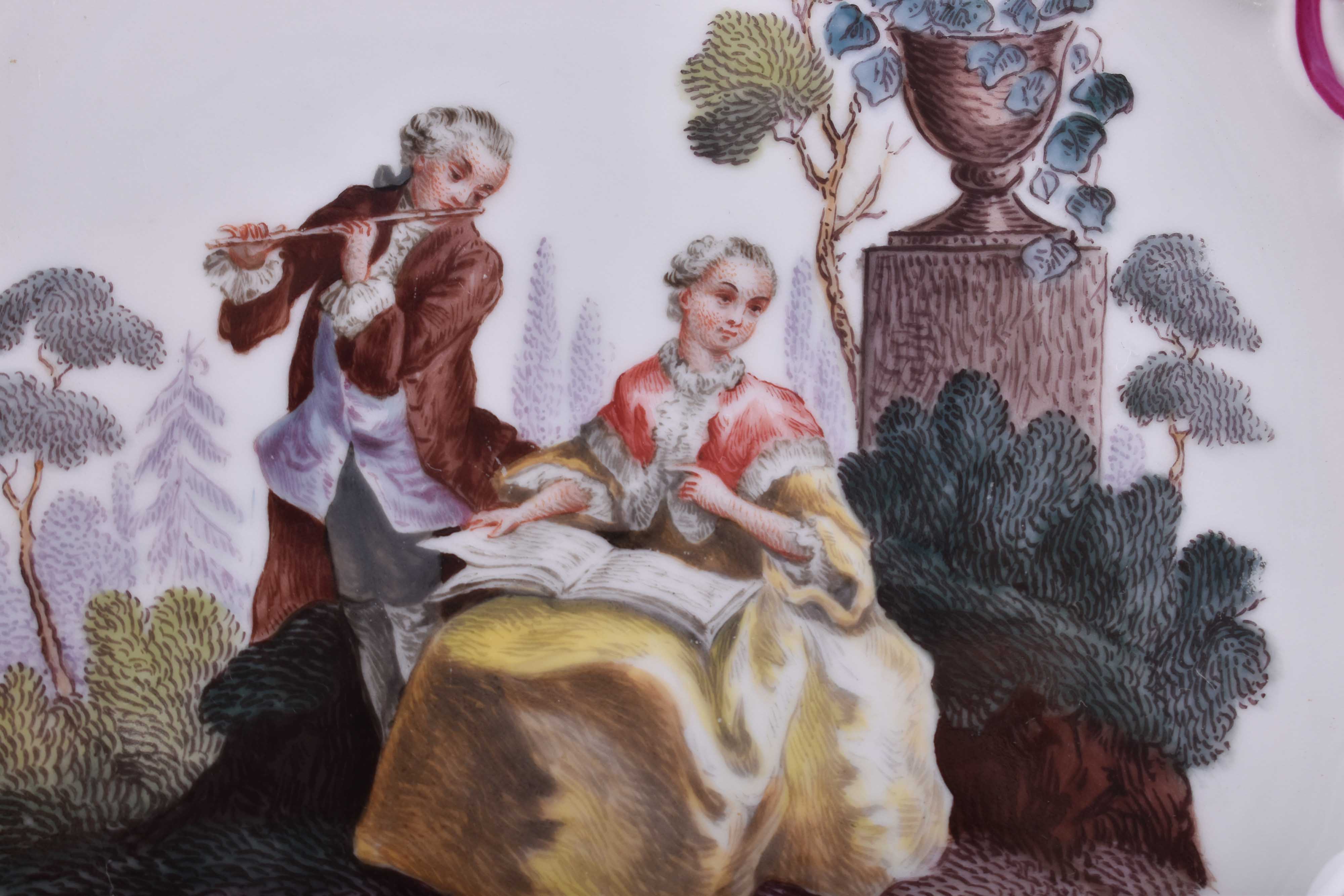  Plate Meissen around 1840/60 - Image 3 of 6