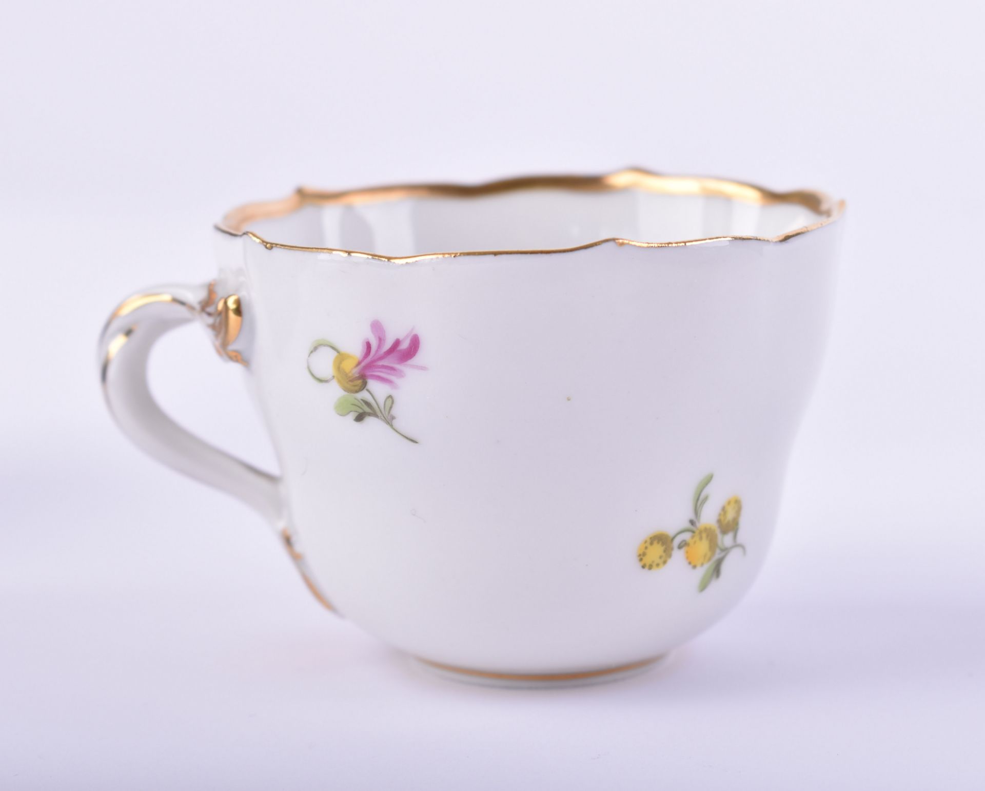  Mocha cup and saucer Meissen - Image 4 of 5