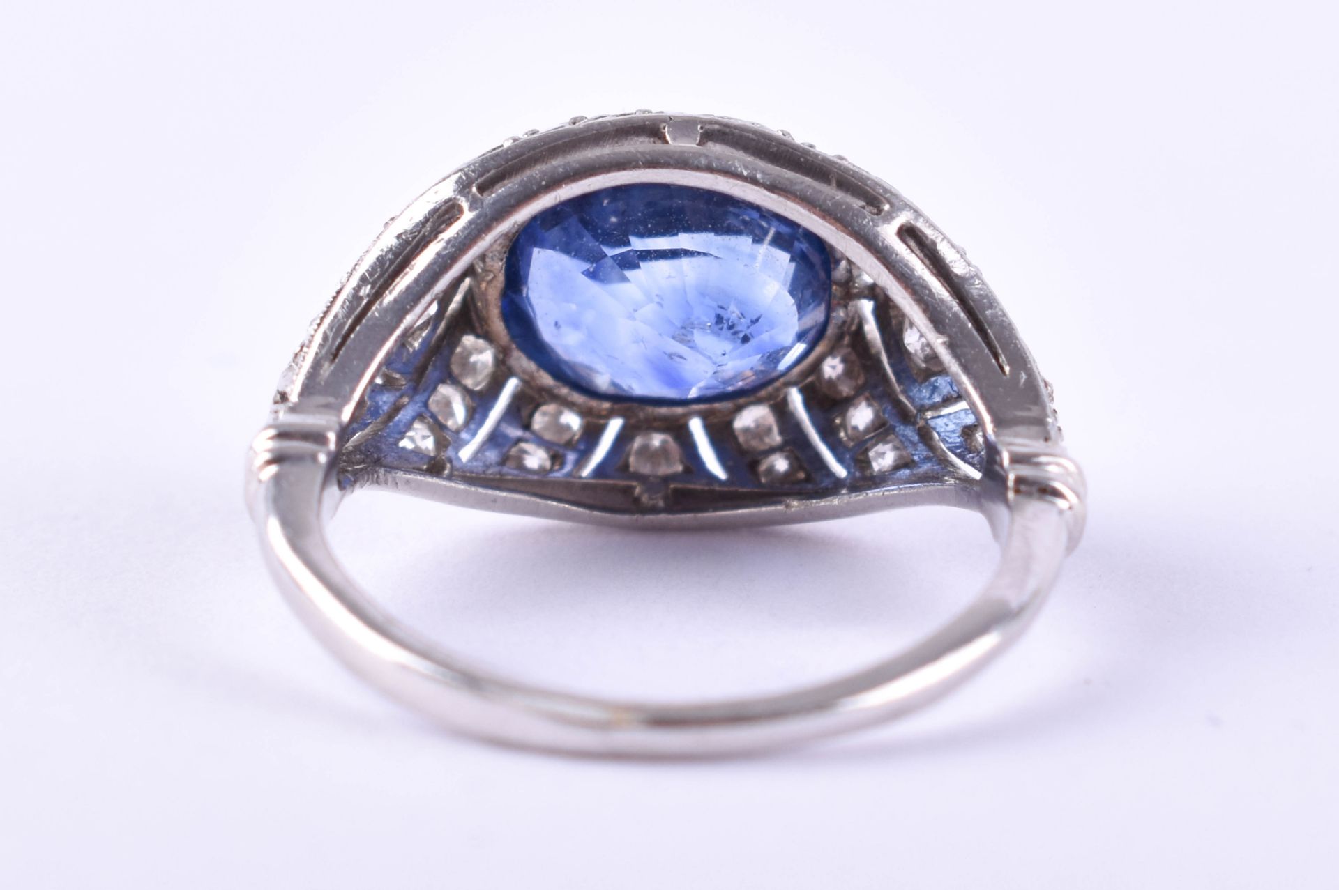  Art Deco sapphire ring - Image 4 of 4