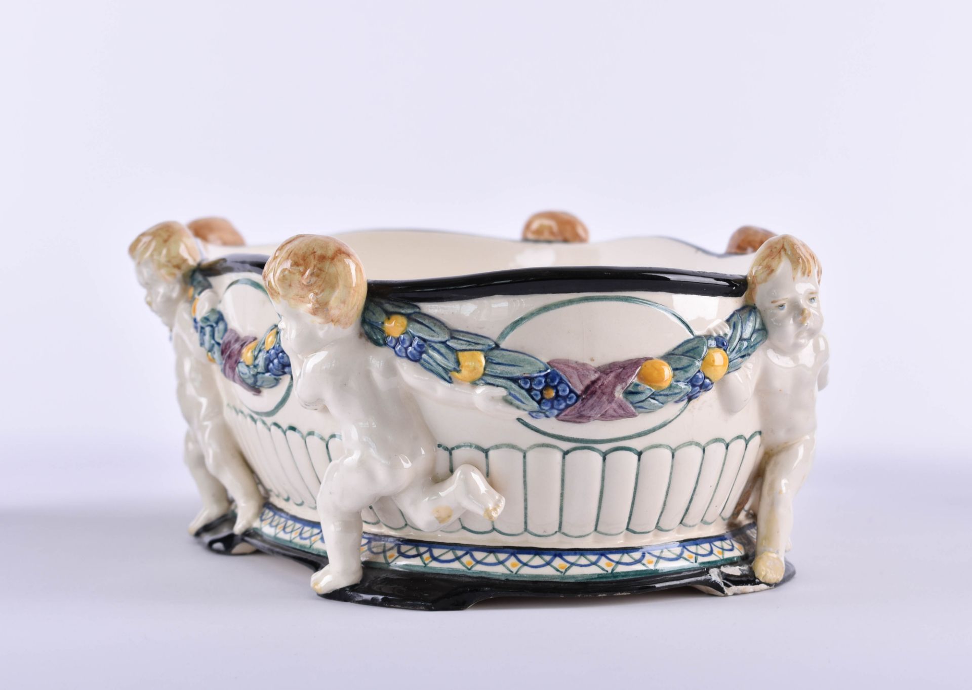  Karlruher Majolica Jardiniere - Image 4 of 6