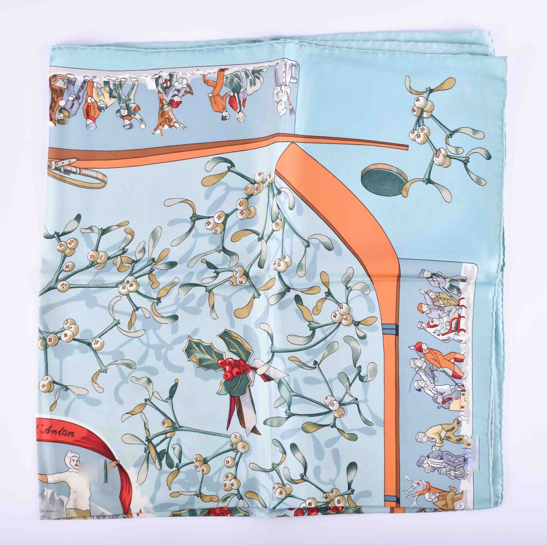  Silk scarf Hermes Paris 