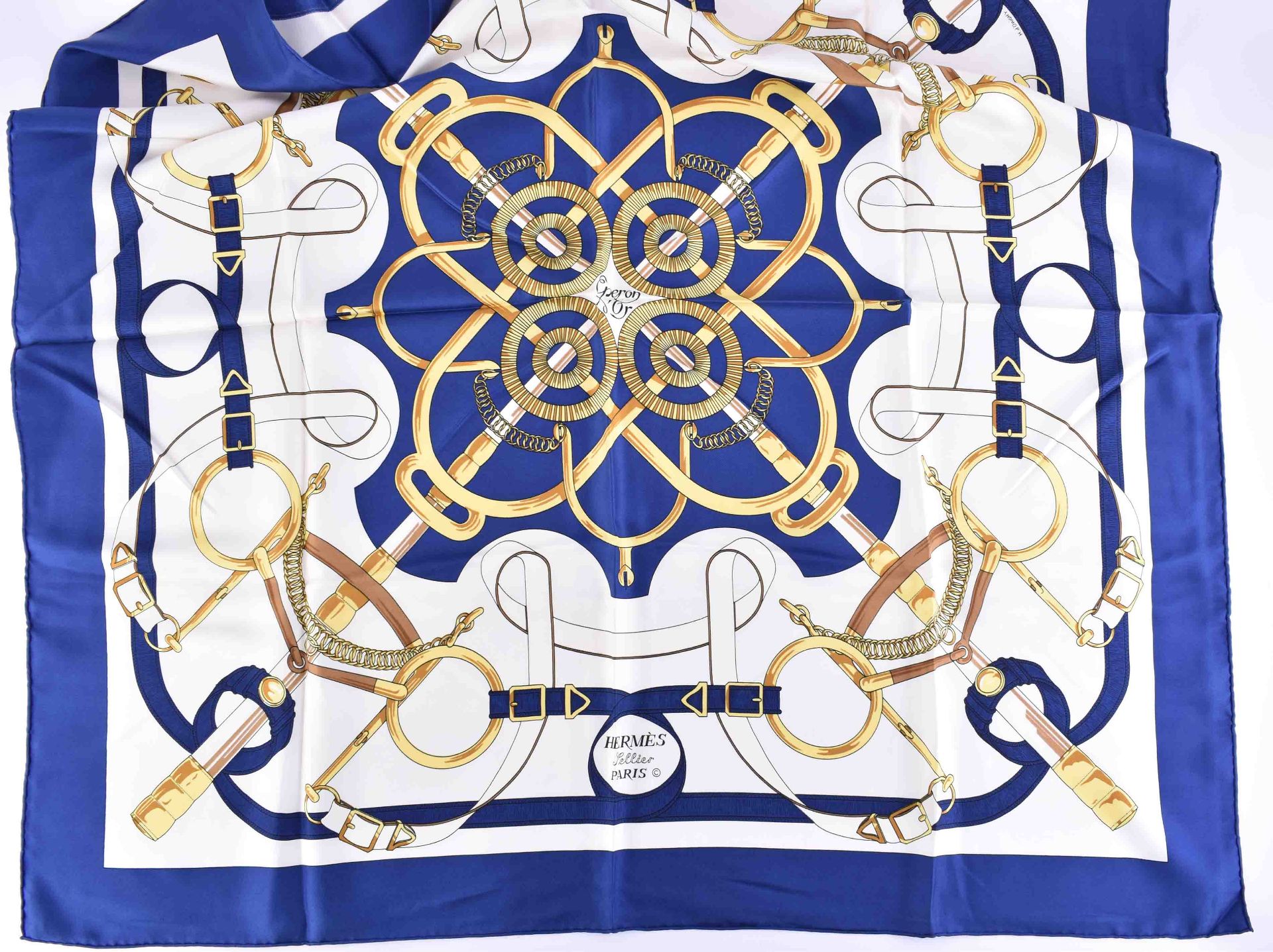  Silk scarf Hermes Paris  - Image 2 of 2