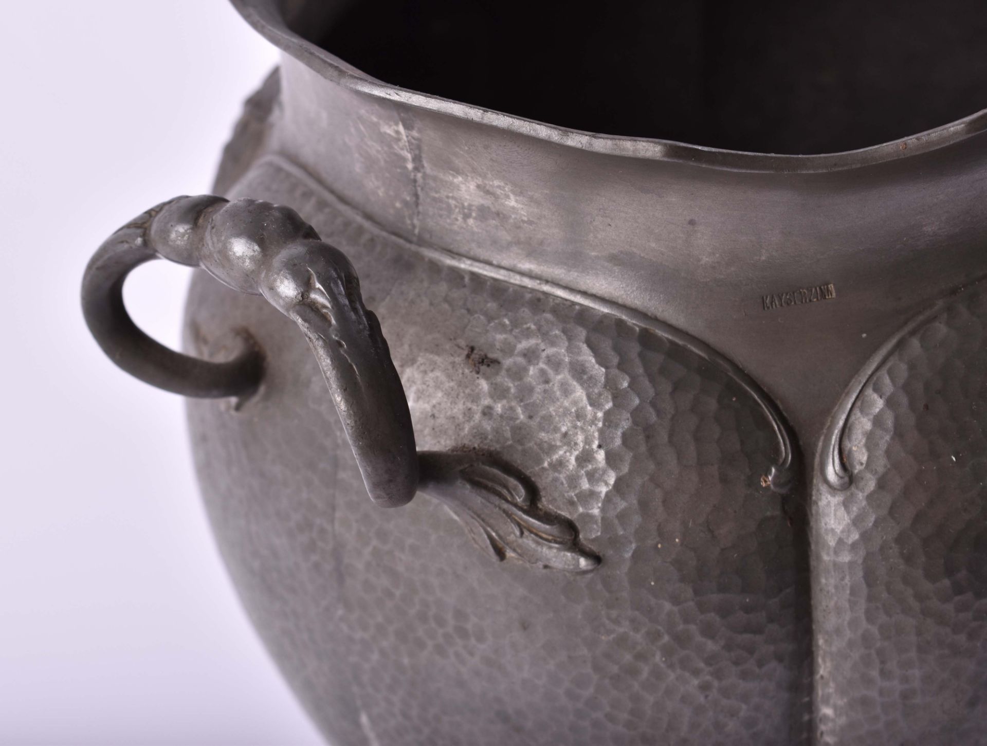  Art Nouveau pewter vessel - Image 5 of 6