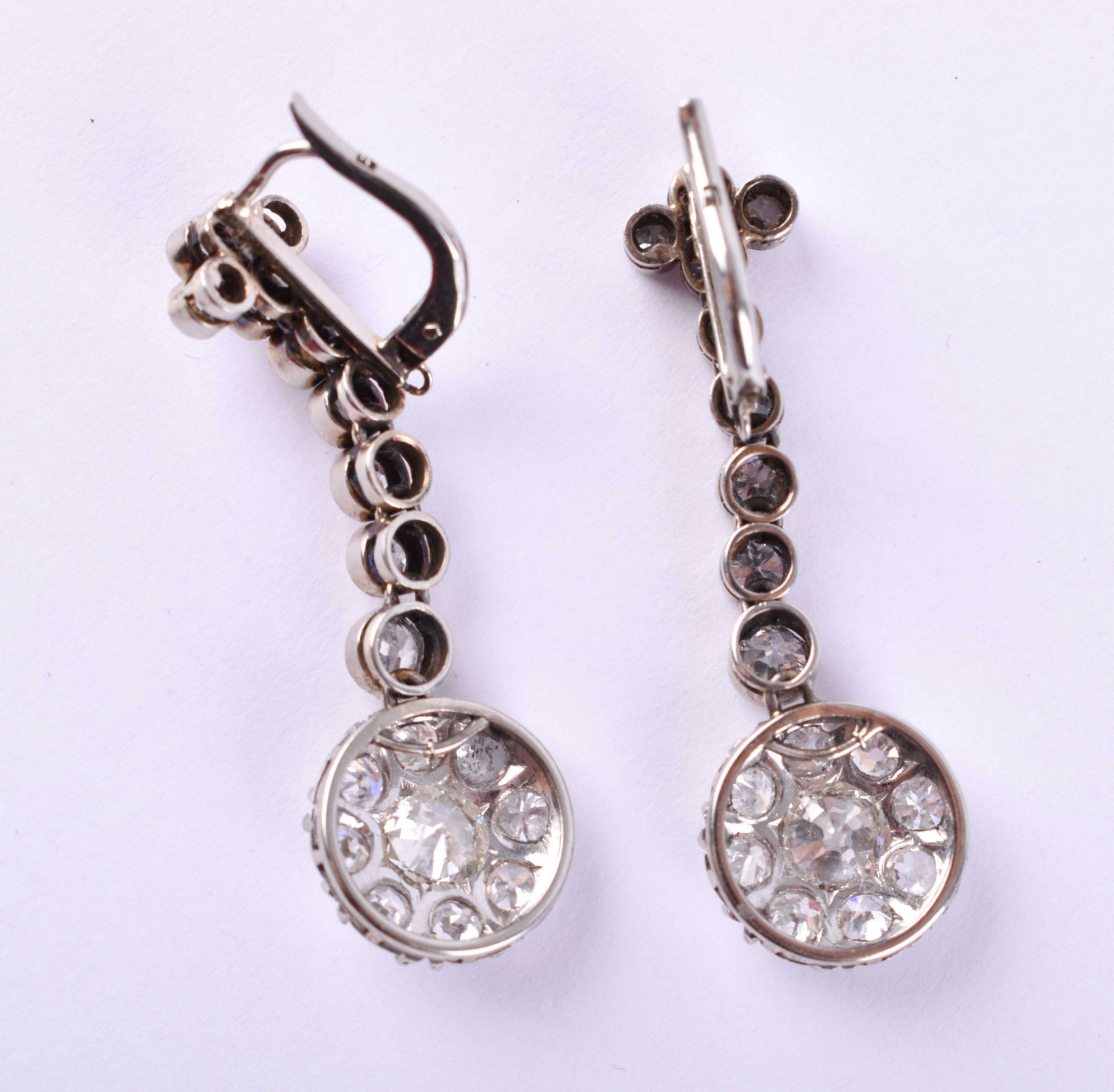  Brilliant earrings France around 1900 - Image 3 of 4