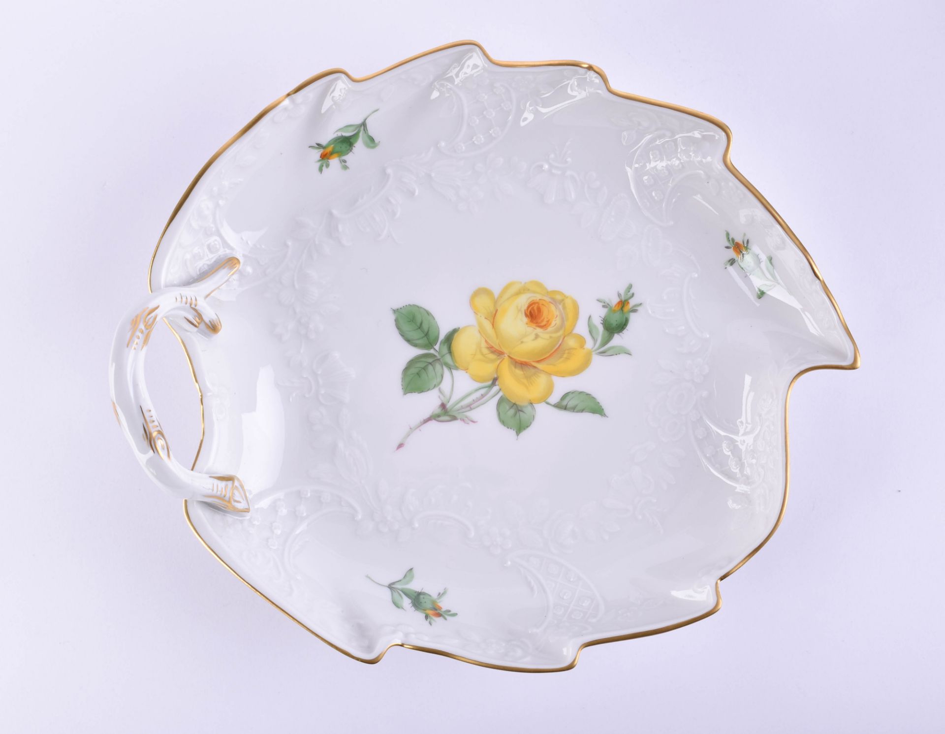  Leaf bowl Meissen - Image 2 of 5