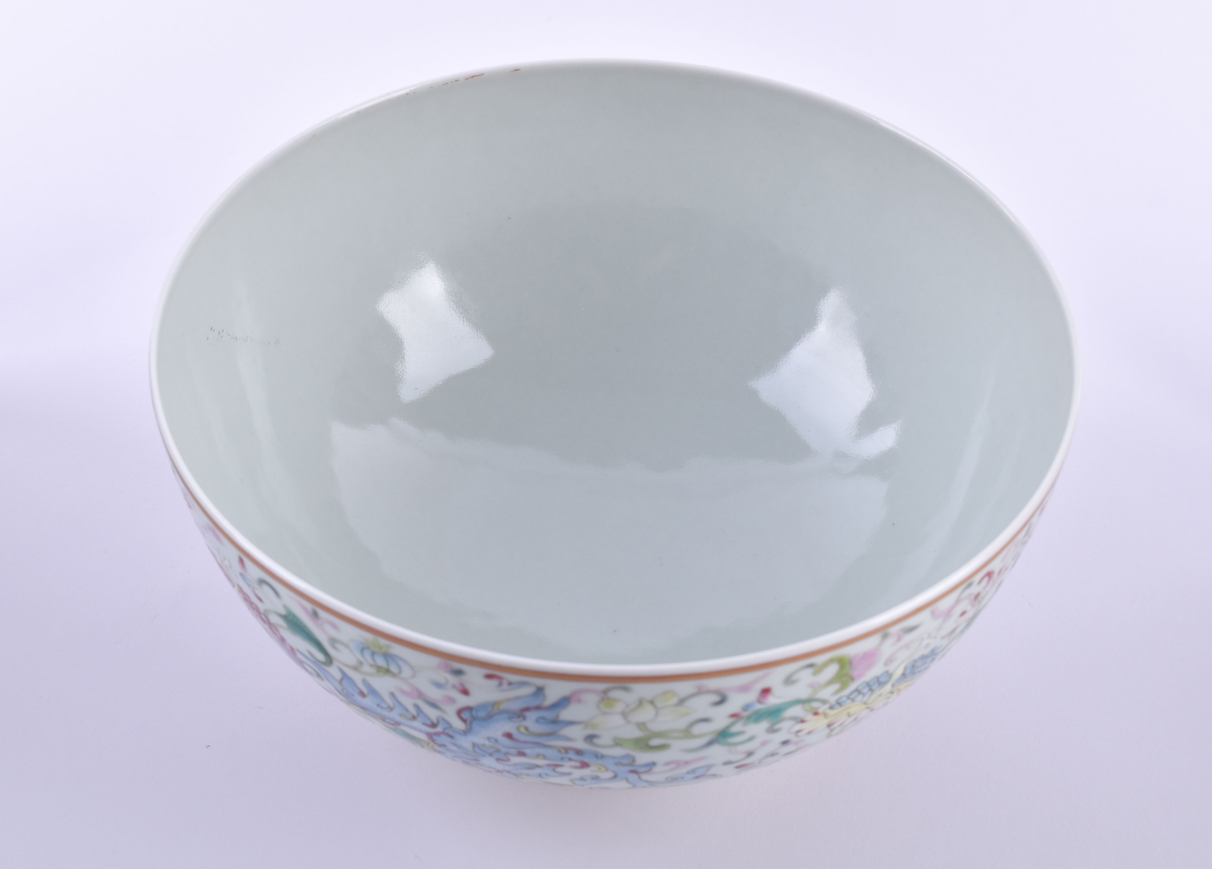  Famille Rose bowl China Qing dynasty - Image 8 of 10