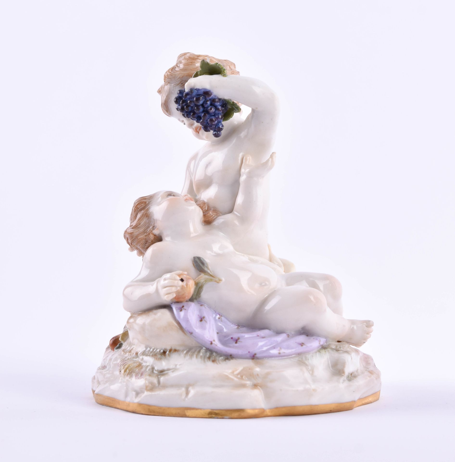  Figure group Meissen 19th century - Image 2 of 8