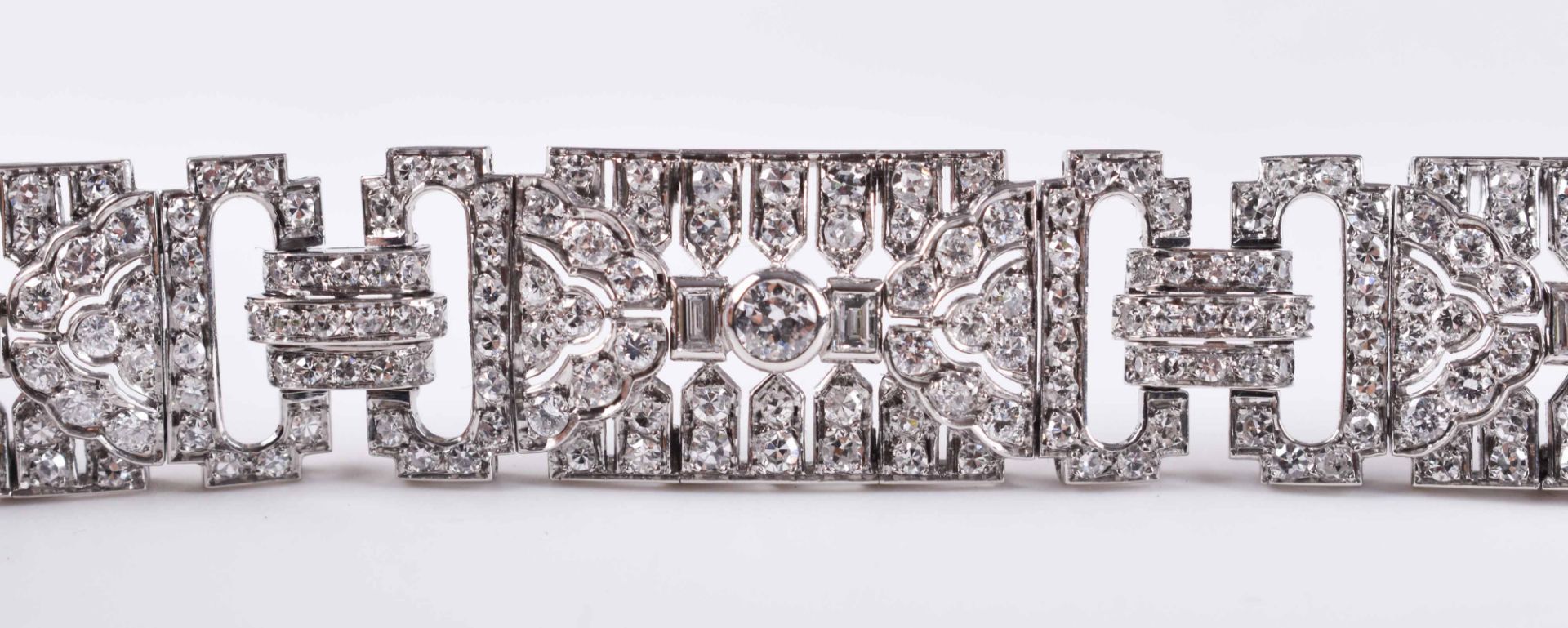  Art Deco diamond bracelet - Image 6 of 8