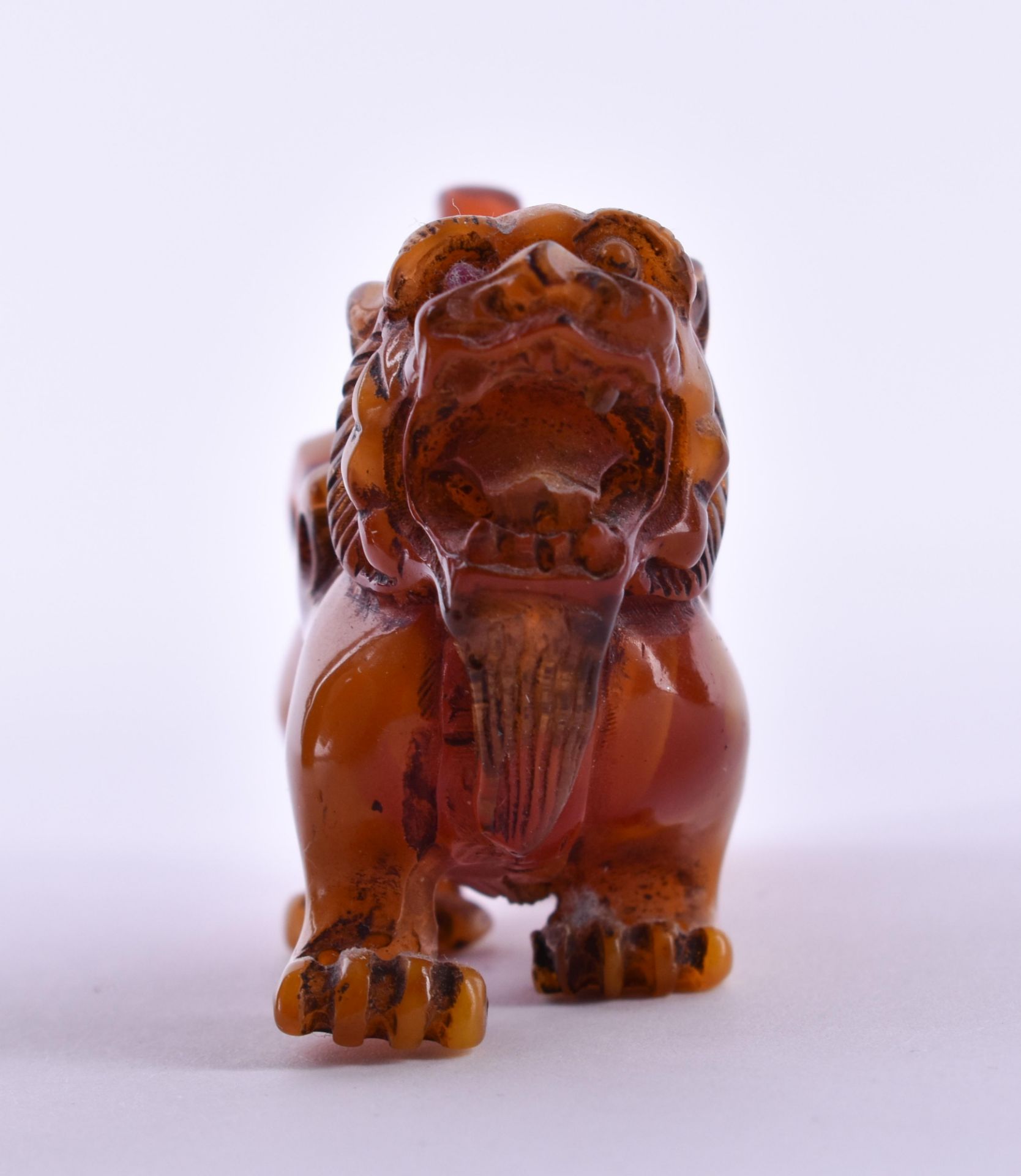  Amber figurine China Qing dynasty - Image 3 of 8