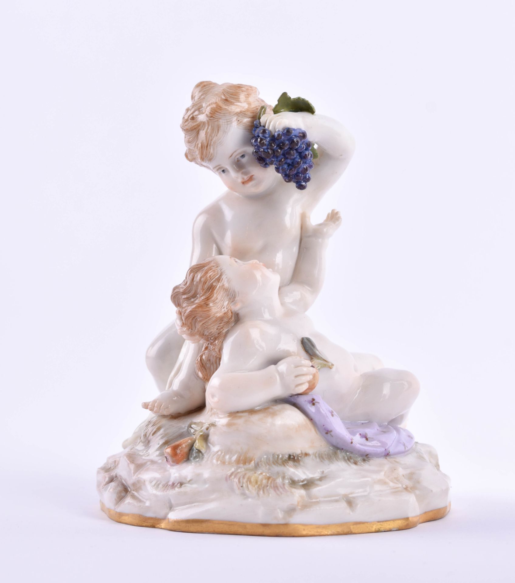  Figure group Meissen 19th century - Image 3 of 8