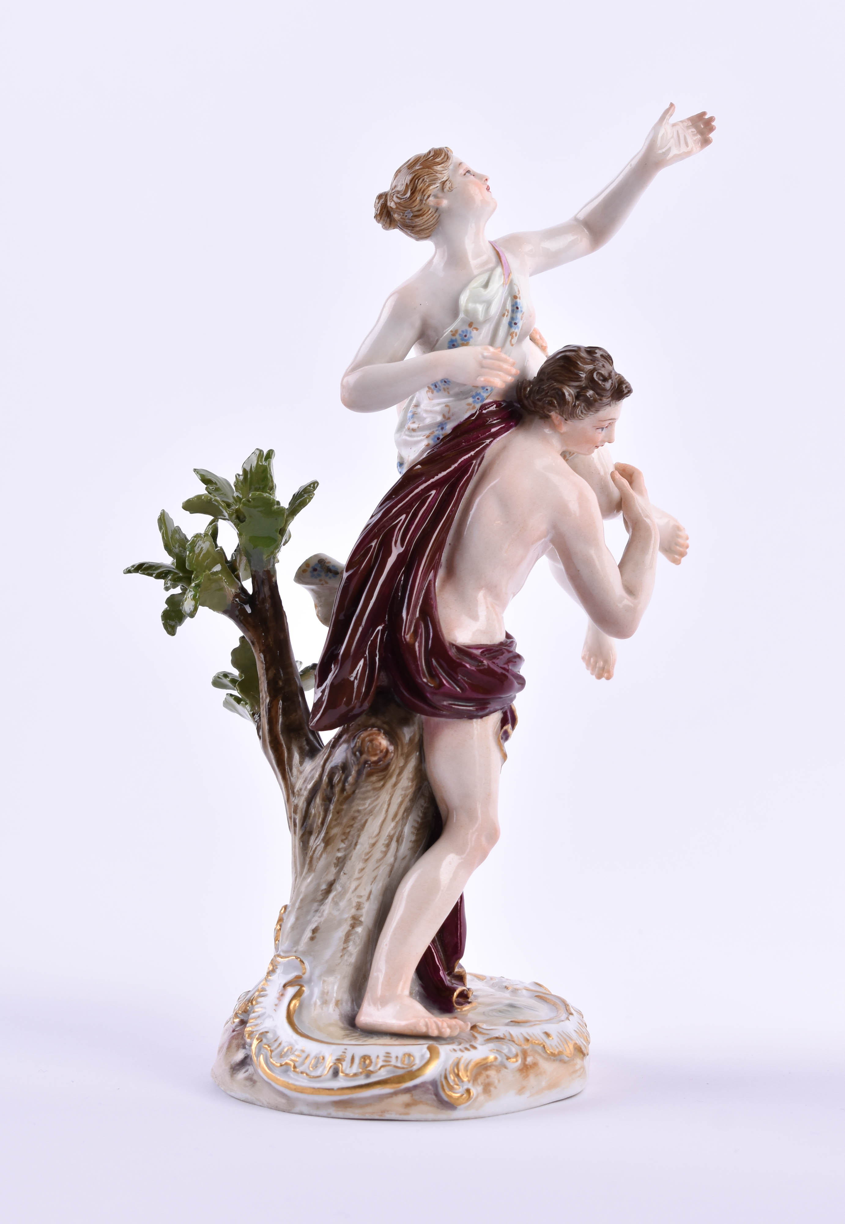  Figure group Meissen 19th century - Image 3 of 7