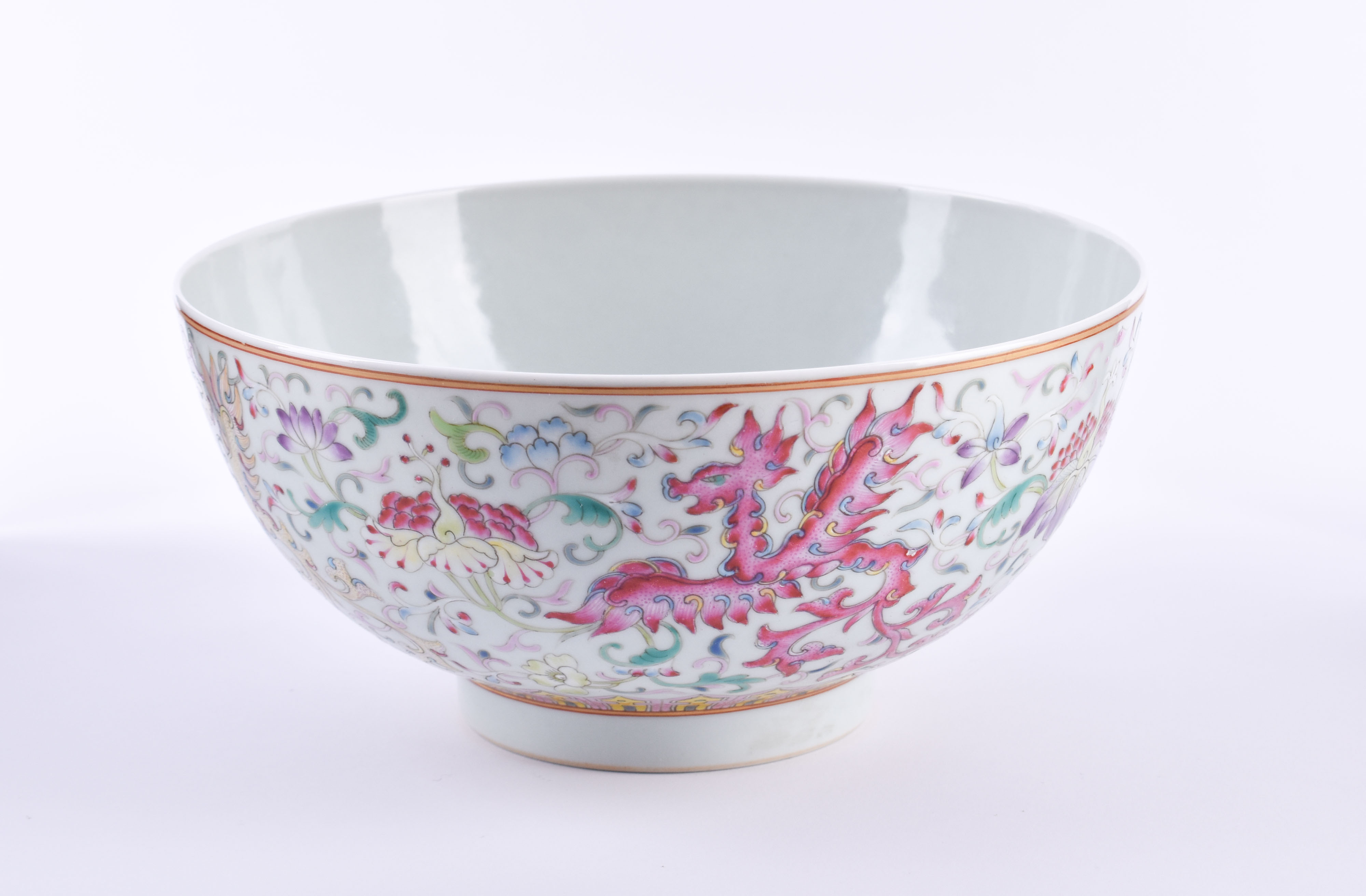  Famille Rose bowl China Qing dynasty - Image 2 of 10