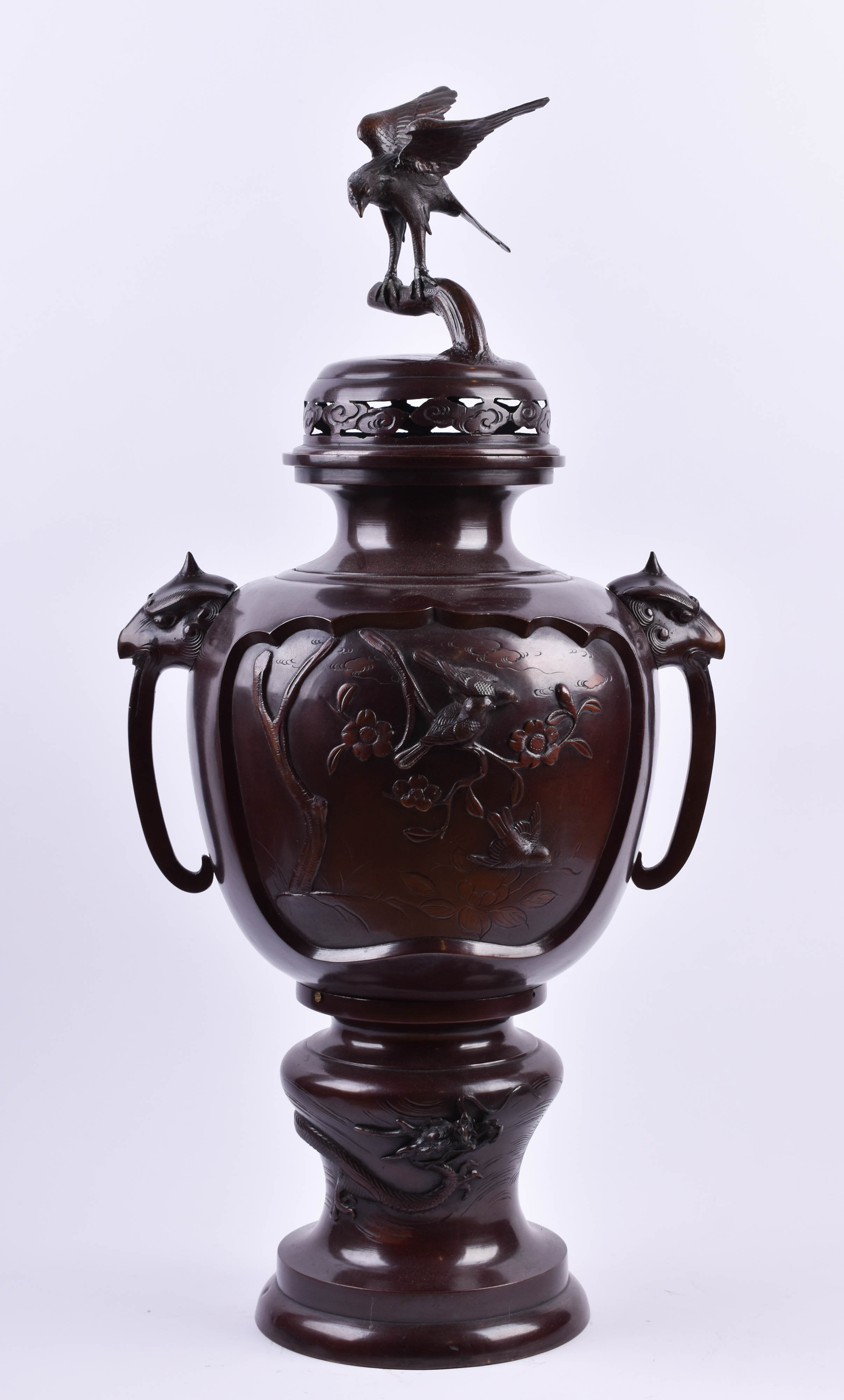  Lid vase Japan Meiji period - Image 2 of 12