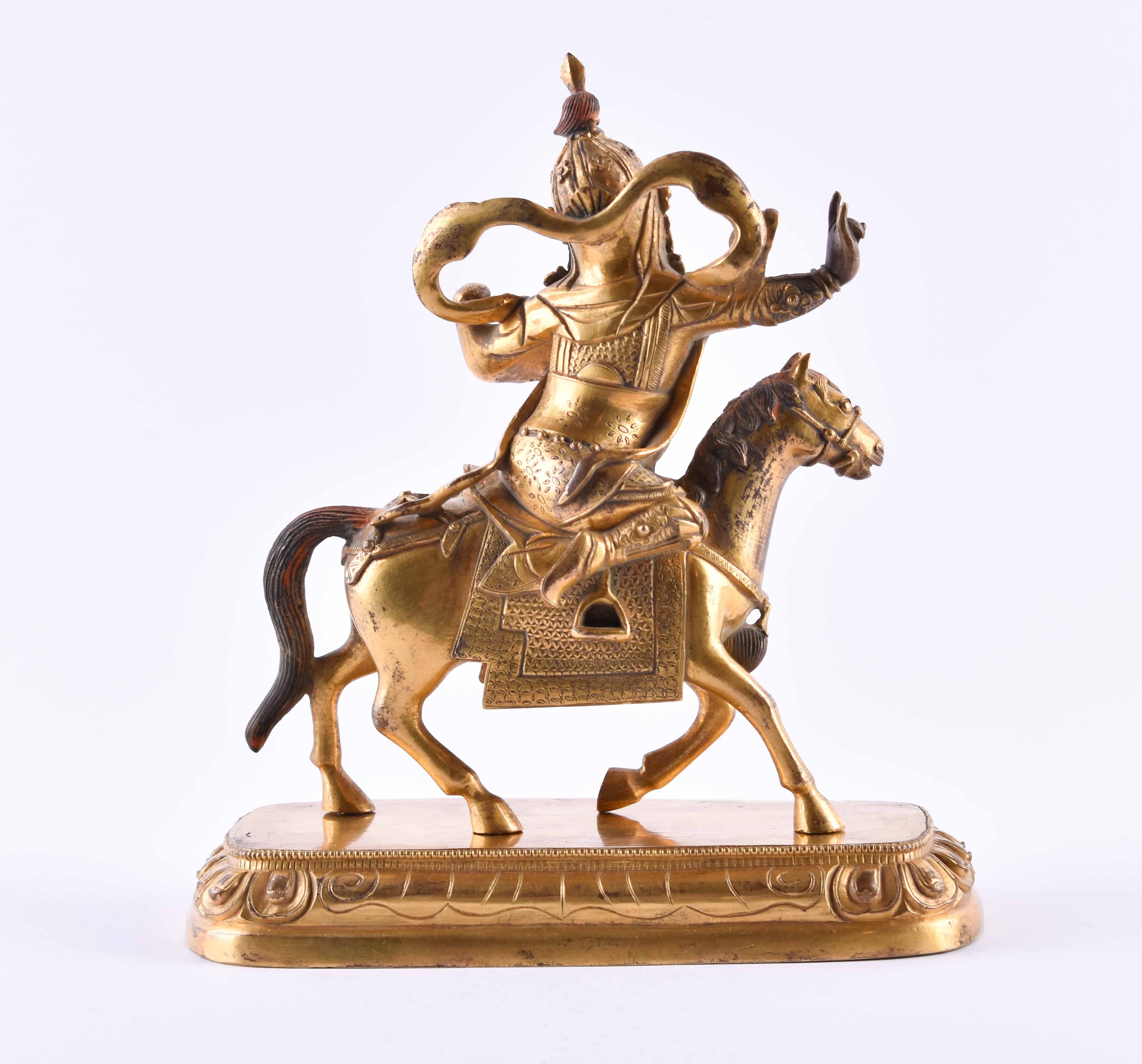  Bronze of the Shri Devi, Tibeto-Chinese Qing dynasty - Image 8 of 10