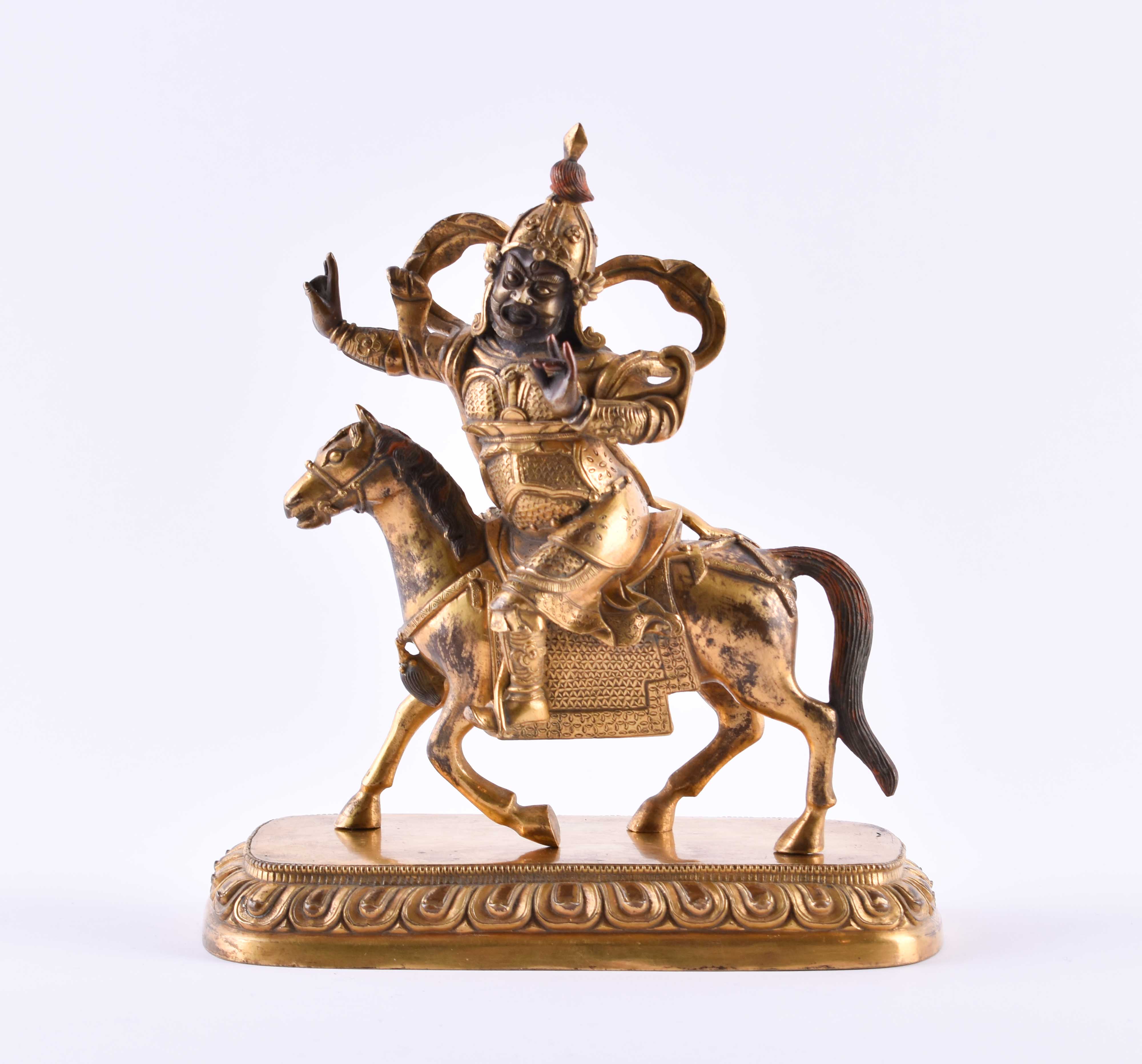  Bronze of the Shri Devi, Tibeto-Chinese Qing dynasty - Image 2 of 10