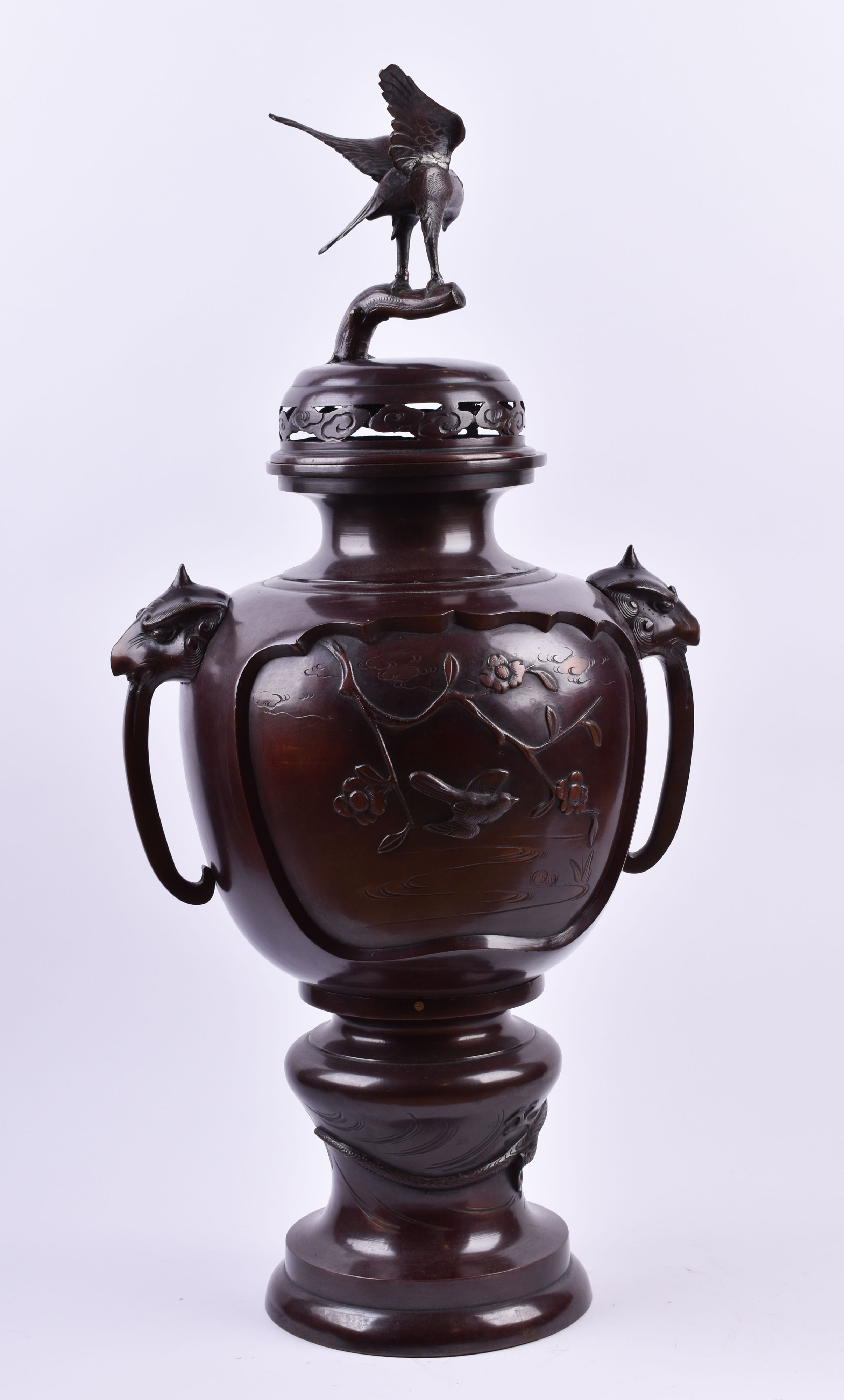 Lid vase Japan Meiji period - Image 6 of 12