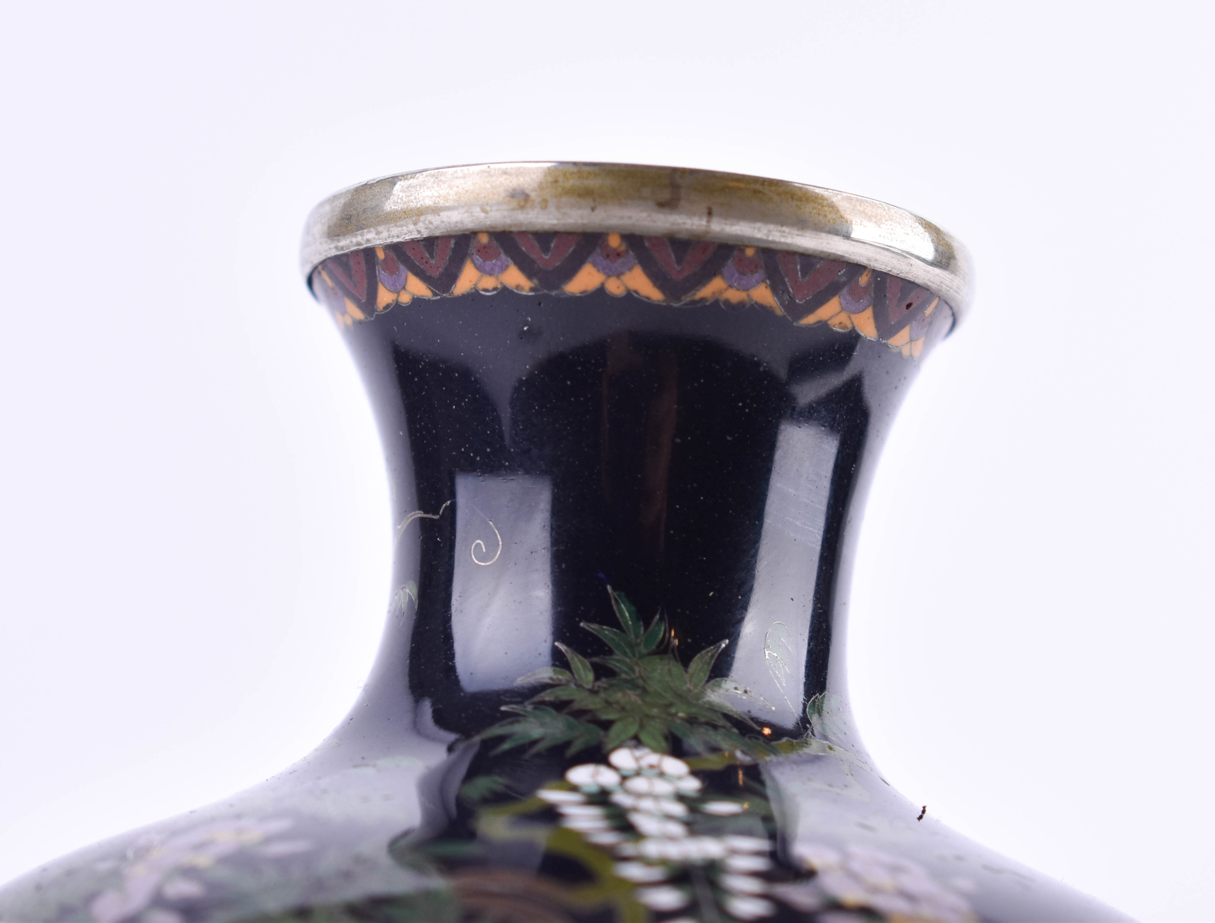  Cloisonne vase Japan Meiji period - Image 9 of 12