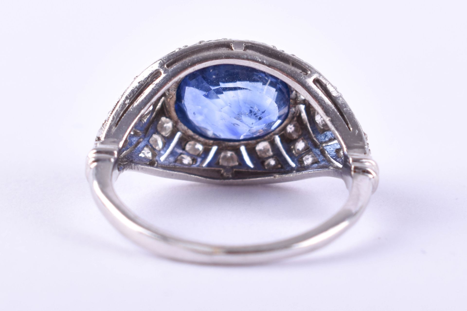  Art Deco sapphire ring - Image 5 of 5