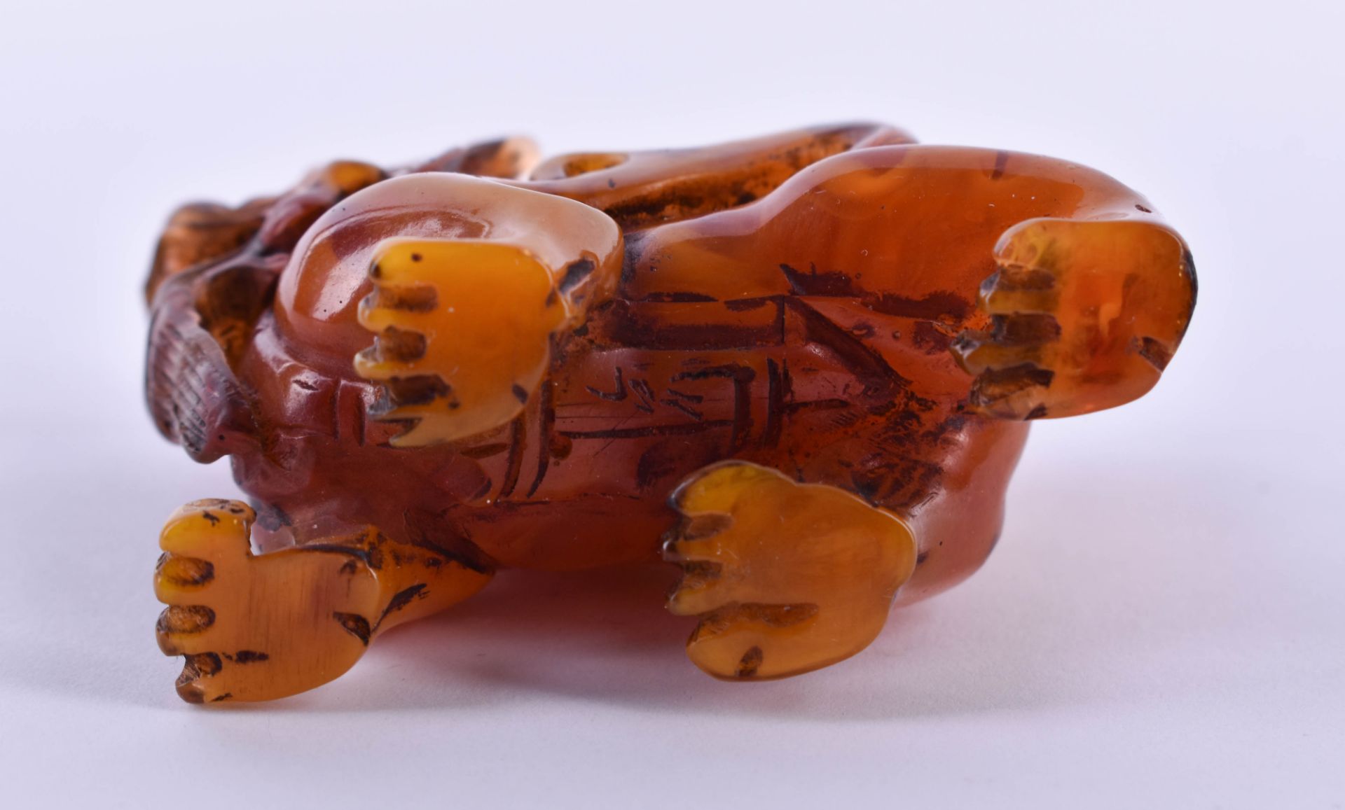  Amber figurine China Qing dynasty - Image 7 of 8