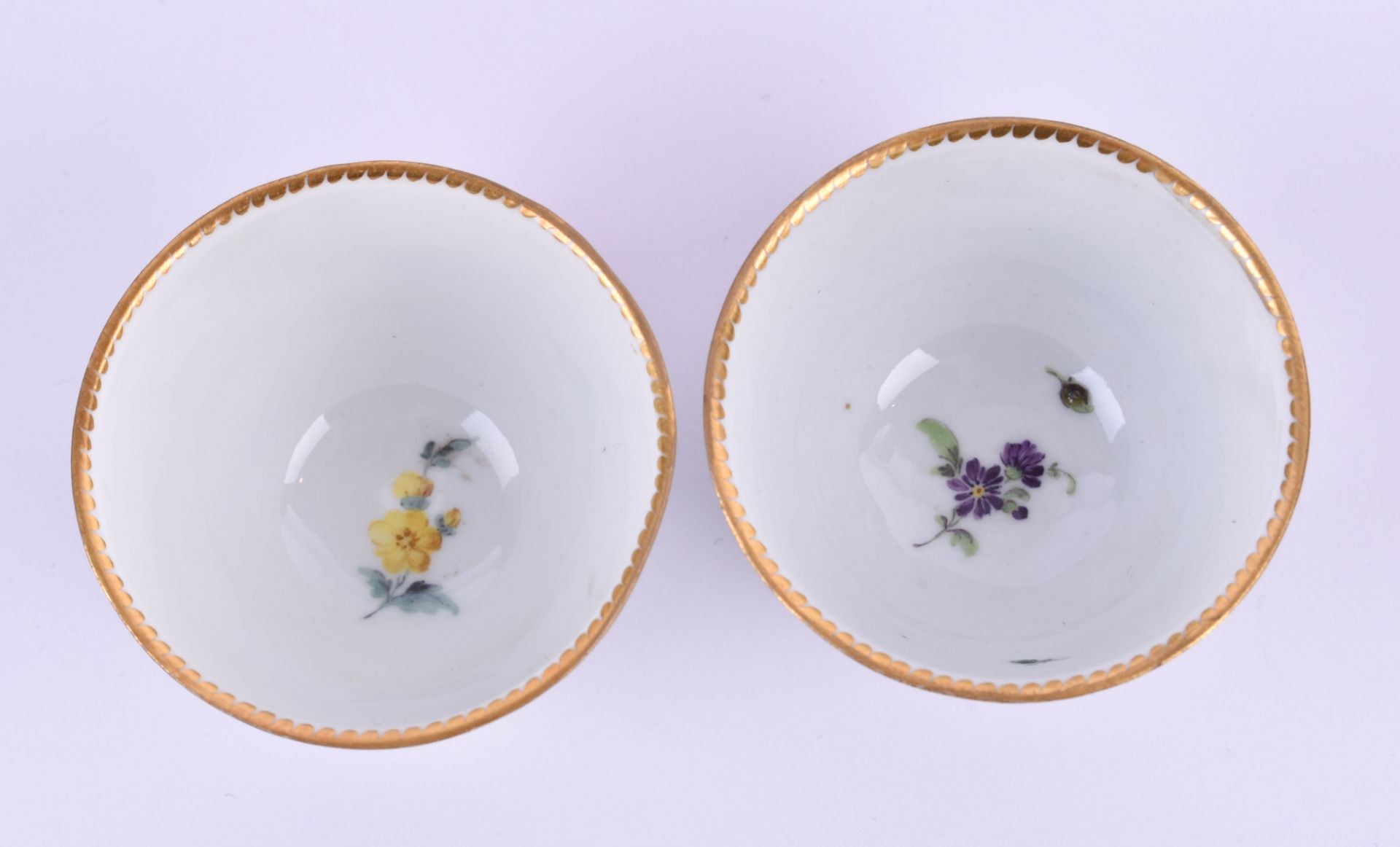  Pair of cups Meissen Markolini time - Image 4 of 6