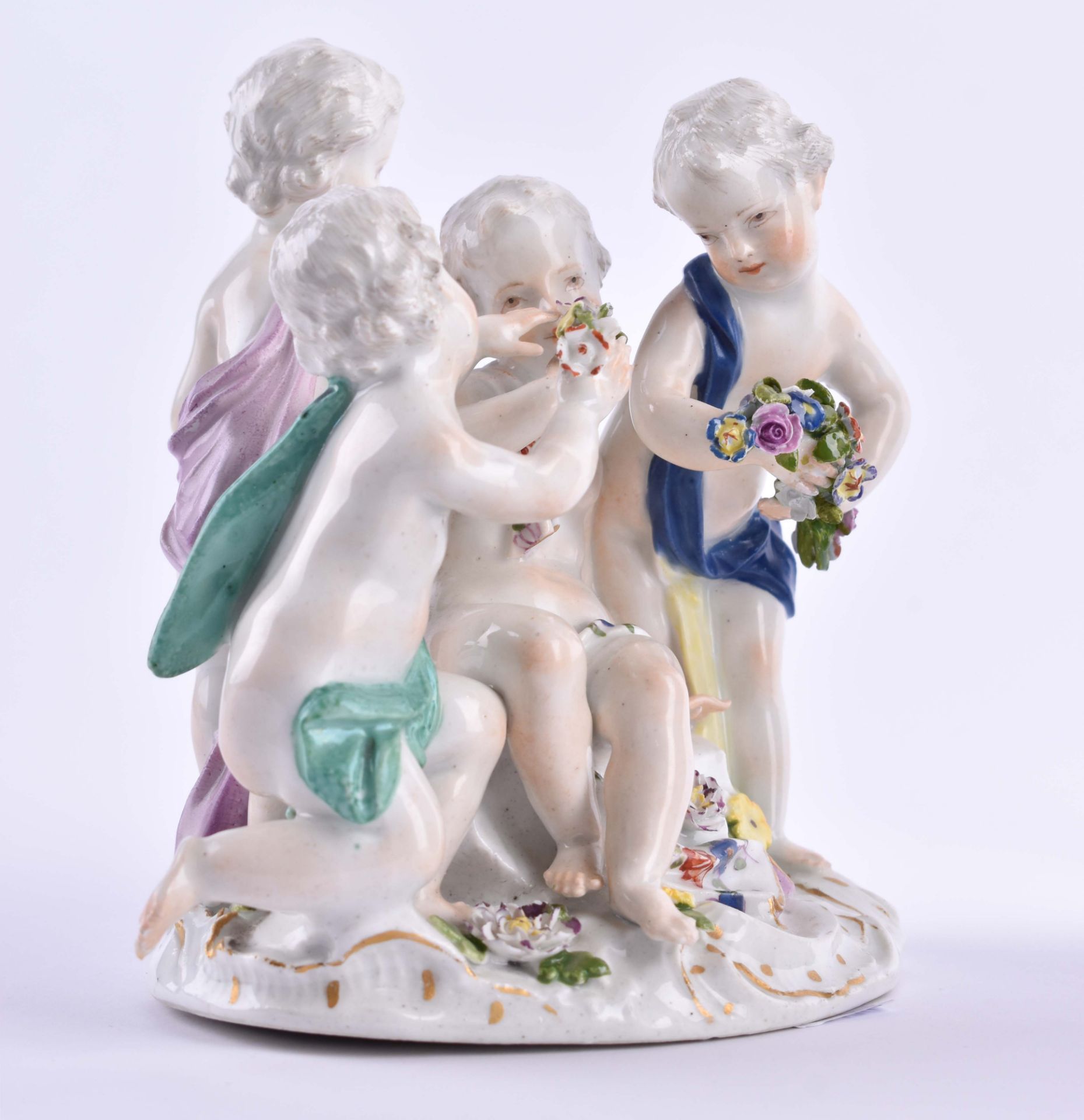  Figure group Meissen 19th century - Image 6 of 7