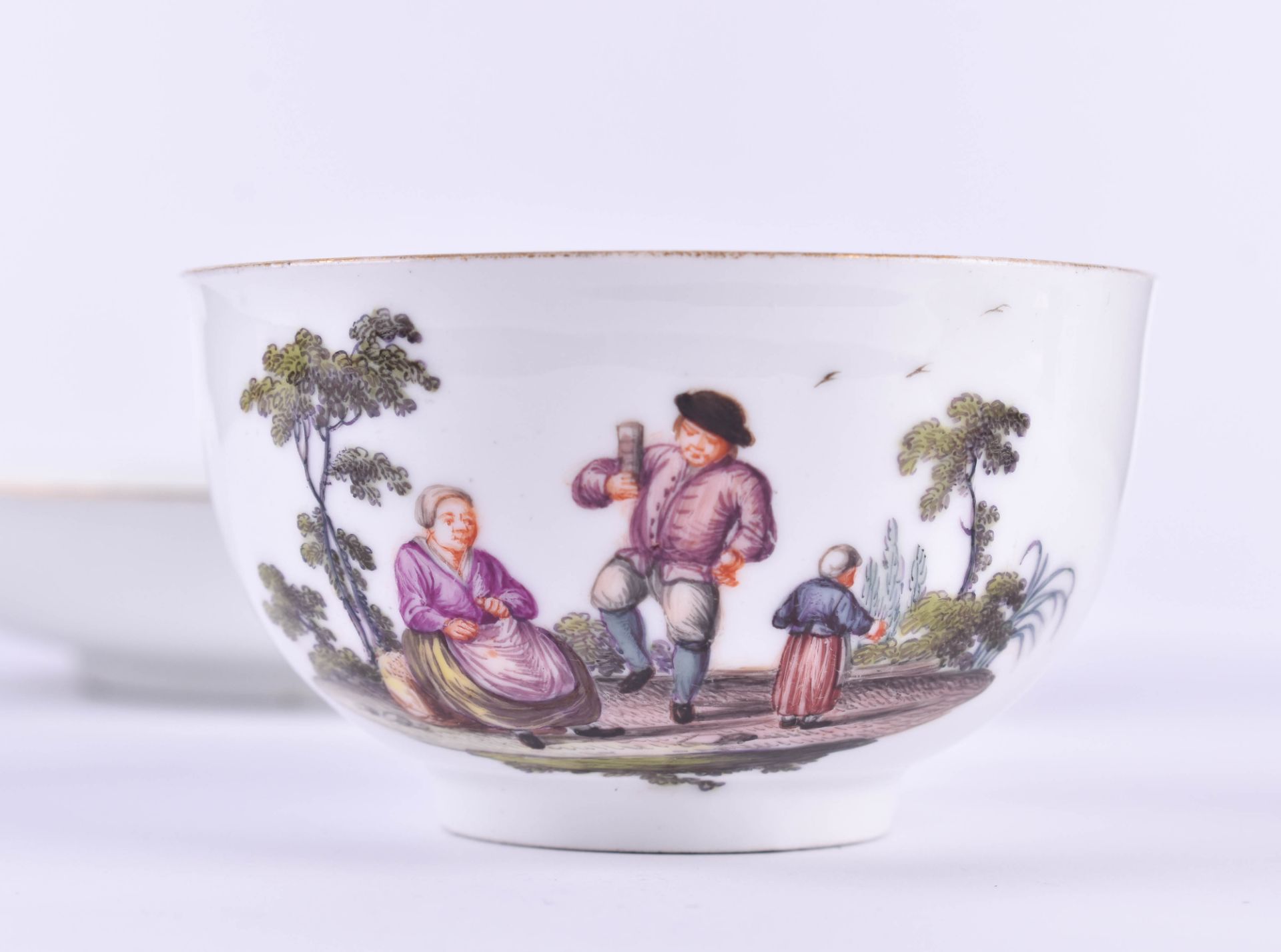  Cup + saucer Meissen 18th century - Image 4 of 7