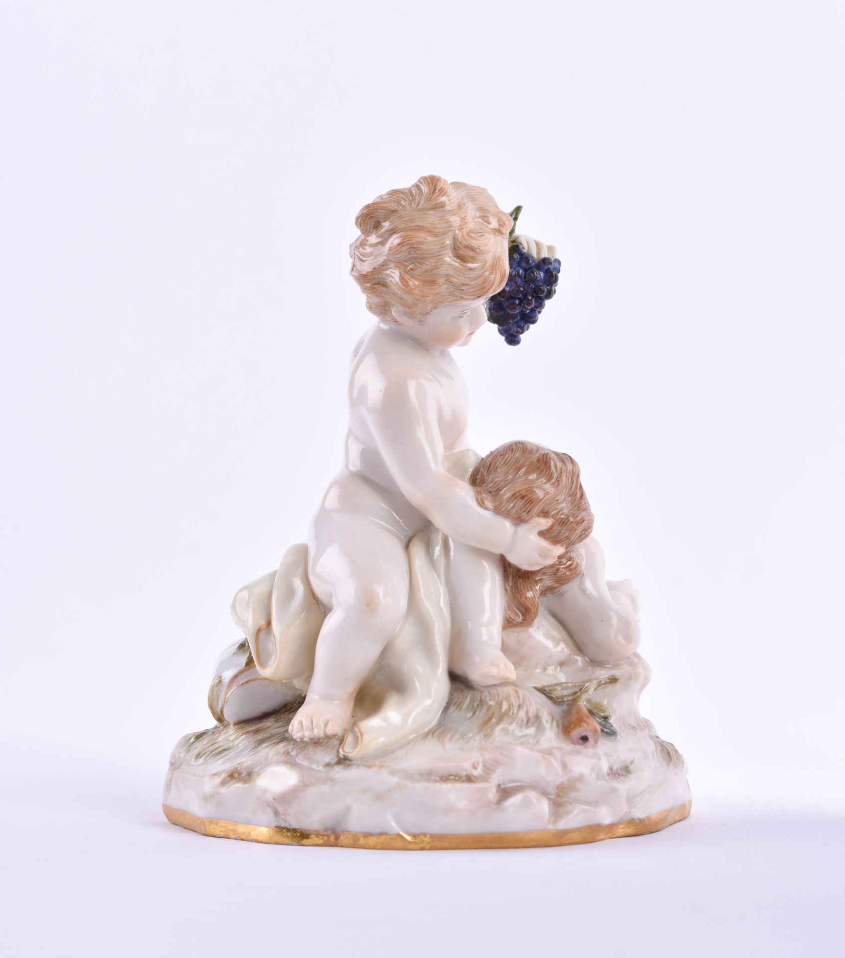  Figure group Meissen 19th century - Image 4 of 8