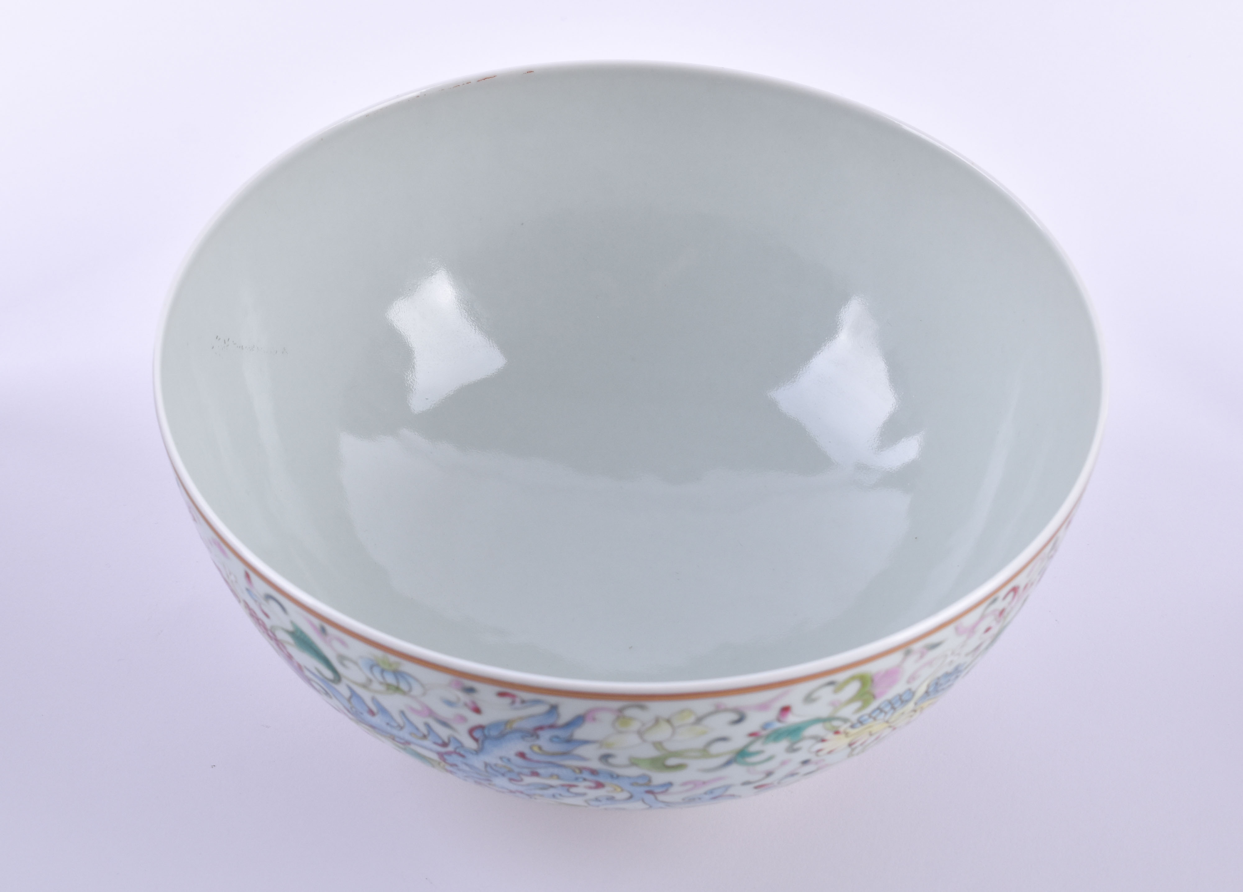  Famille Rose bowl China Qing dynasty - Image 7 of 10