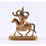 Bronze der Shri Devi, Tibeto-Chinesisch Qing Dynastie