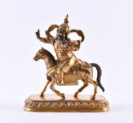 Bronze der Shri Devi, Tibeto-Chinesisch Qing Dynastie 
