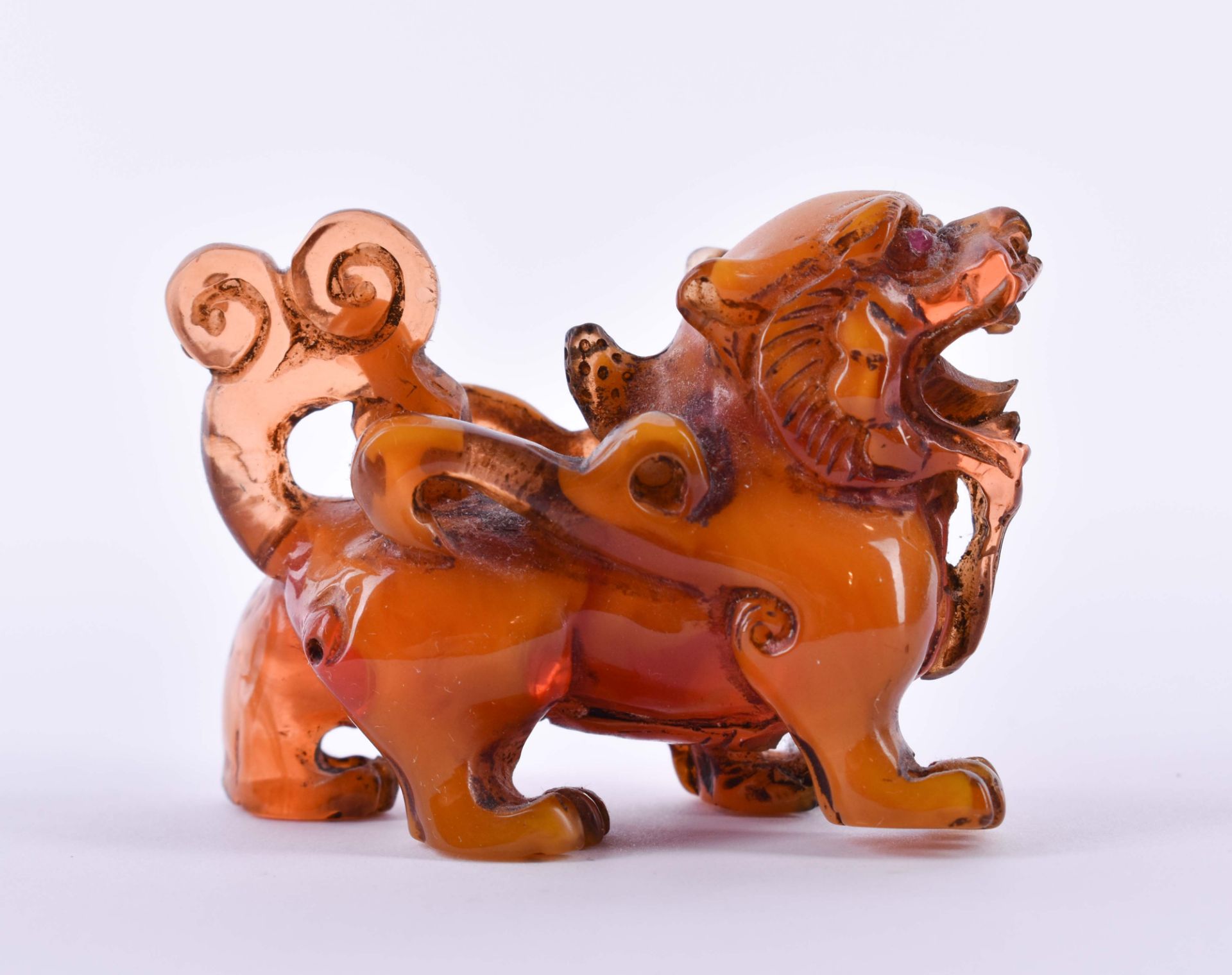  Amber figurine China Qing dynasty - Image 2 of 8