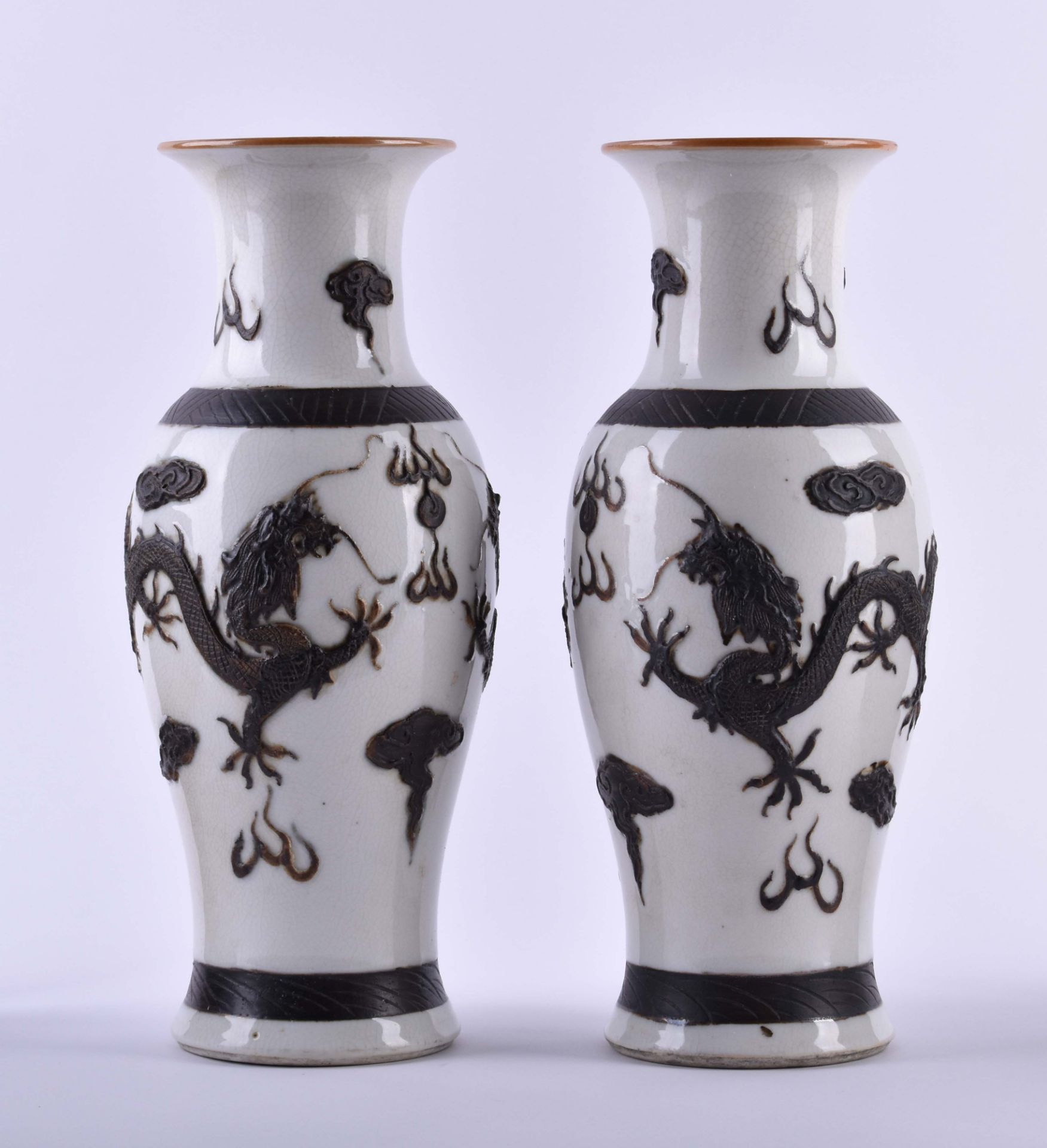  Pair of vases China Qing dynasty