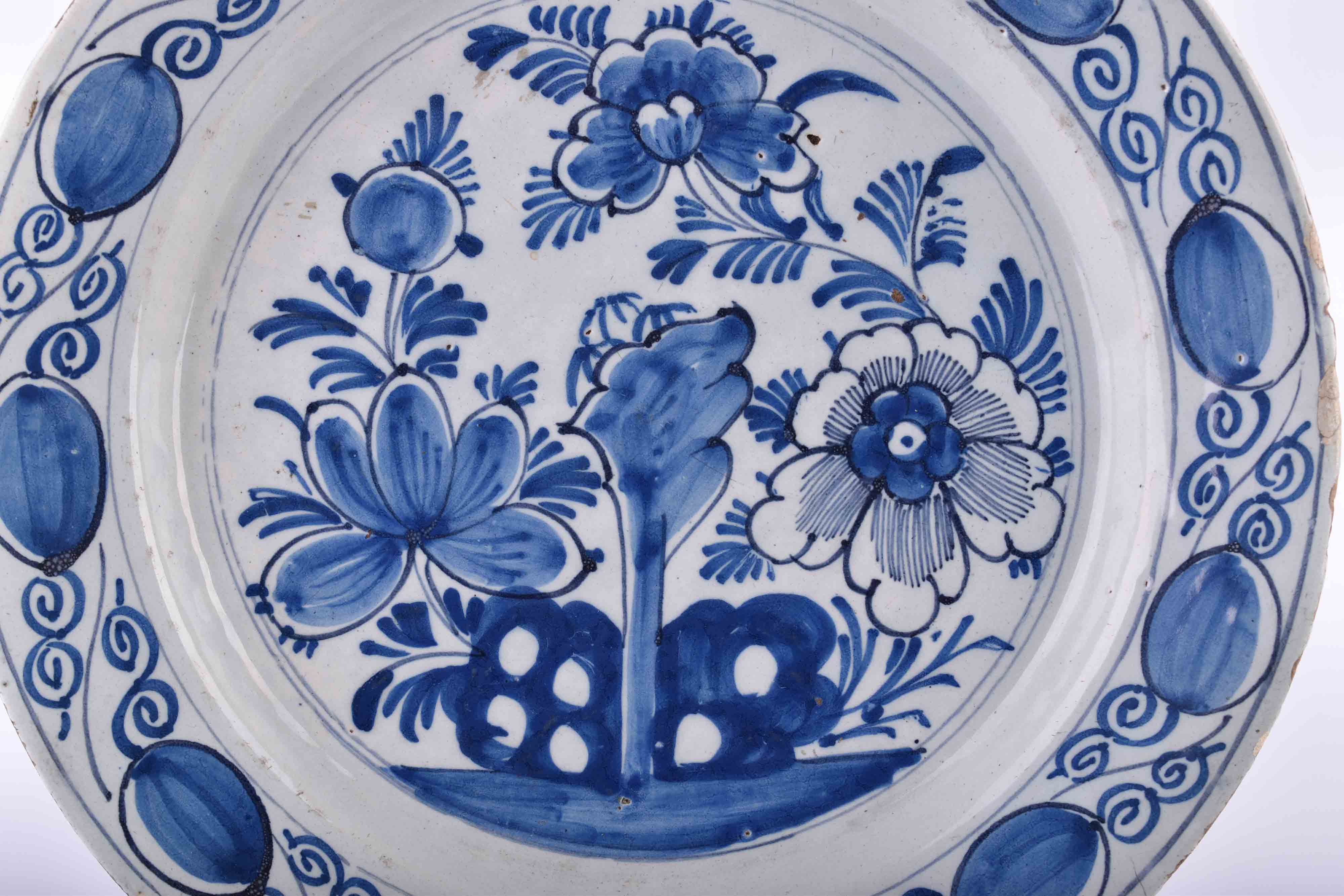  Plate Holland around 1750, Makkum Tichelaars - Image 3 of 6