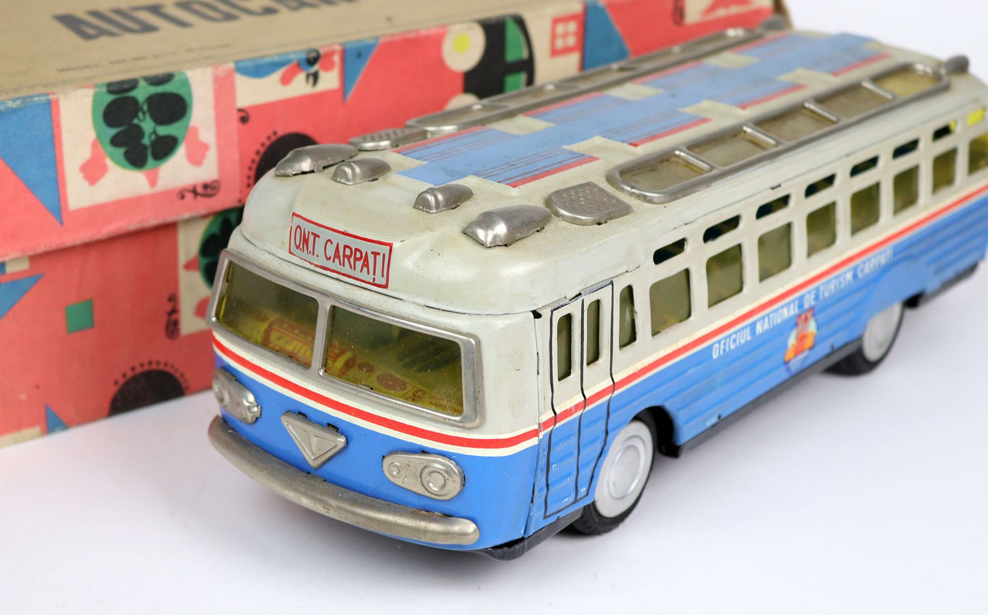 Carpati Reisebus im KartonBlech farbig lackiert, mit Friktionsantrieb, L ca. 37 cm, H - Image 2 of 2