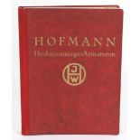 HochspannungsarmaturenFebruar 1937, J. Wilhelm Hofmann, Radebeul 2 - Dresden, 6 Teile,