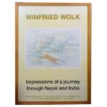 Ausstellungsplakat - Wolk, Winfried*Impressions of a journey through Nepal and India*